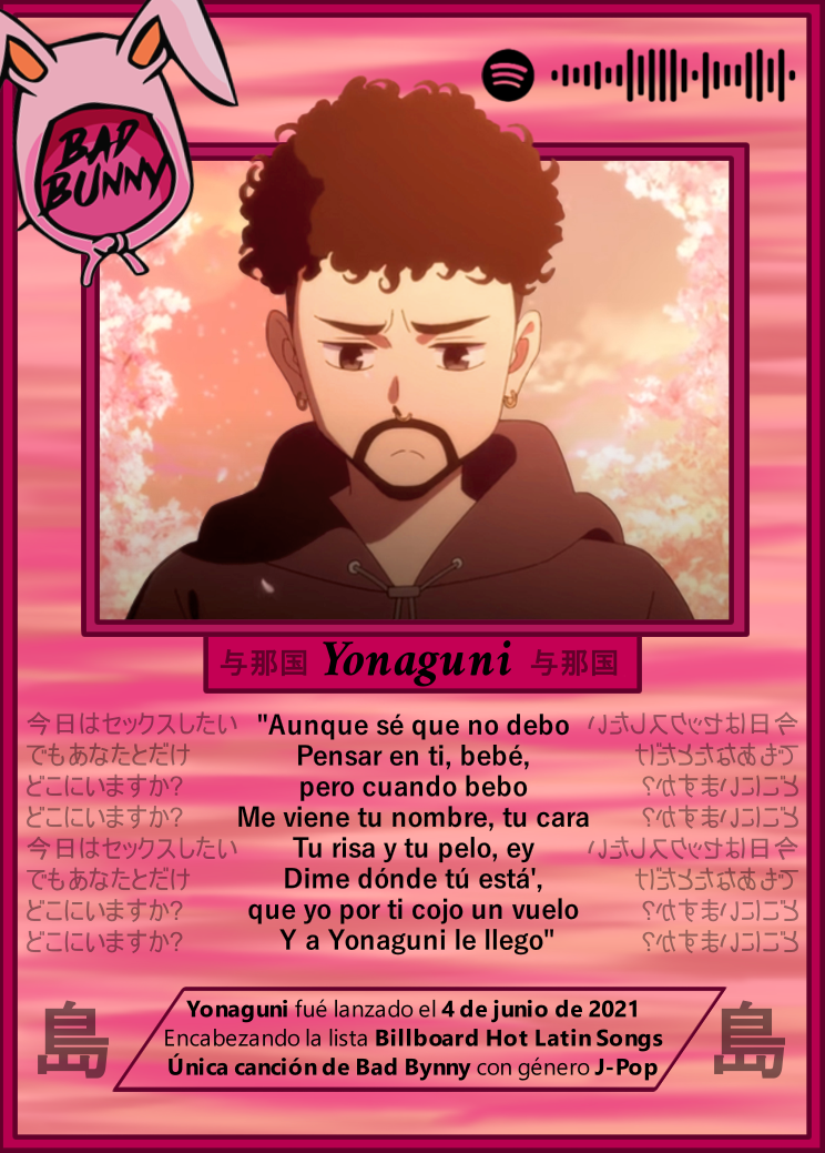 Carta YONAGUNI de BAD BUNNY | Edición Coleccionable