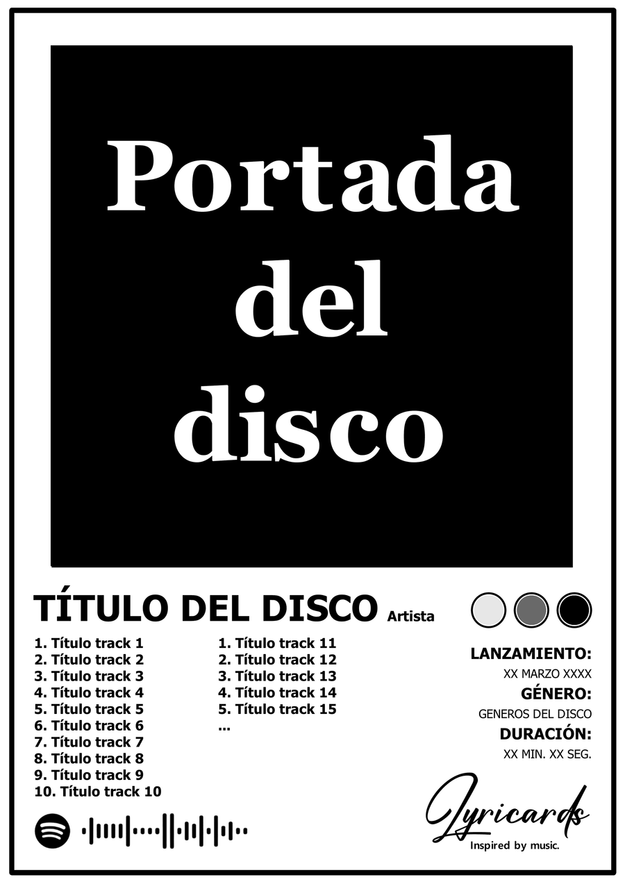 Lámina de disco personalizada