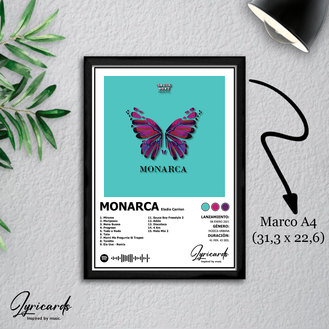 Lámina A4 - Monarca - Eladio Carrión