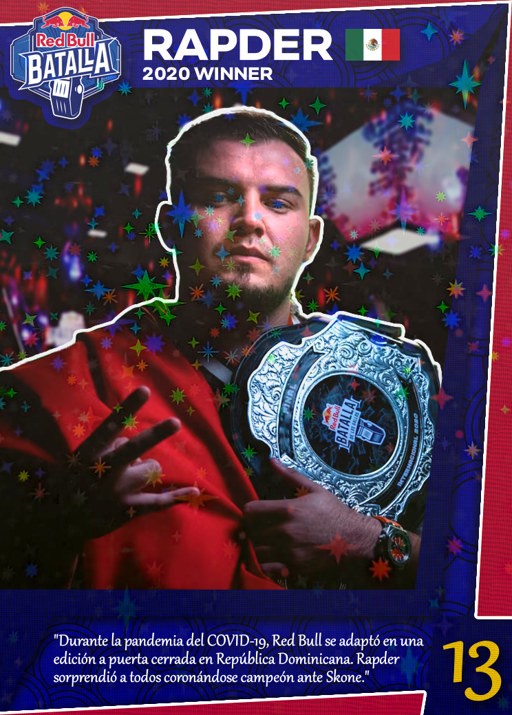 Rapder Red Bull Batalla 2020 | Edición Coleccionable