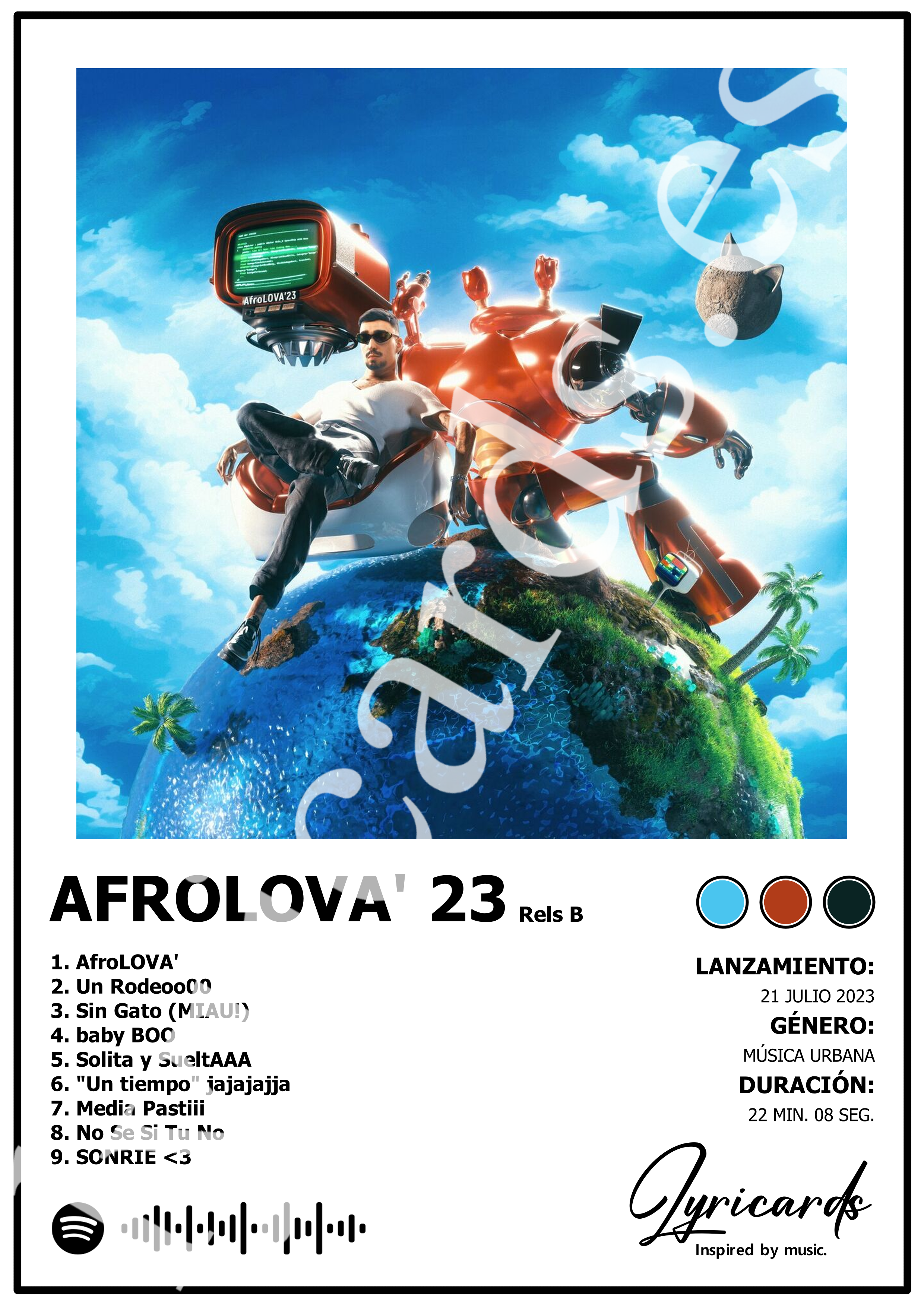 Lámina A4 - Afrolova' 23 - Rels B