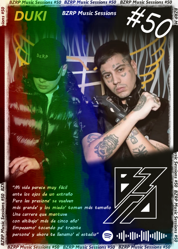 Carta BZRP #50 (Bizarrap y Duki) | Edición Coleccionable