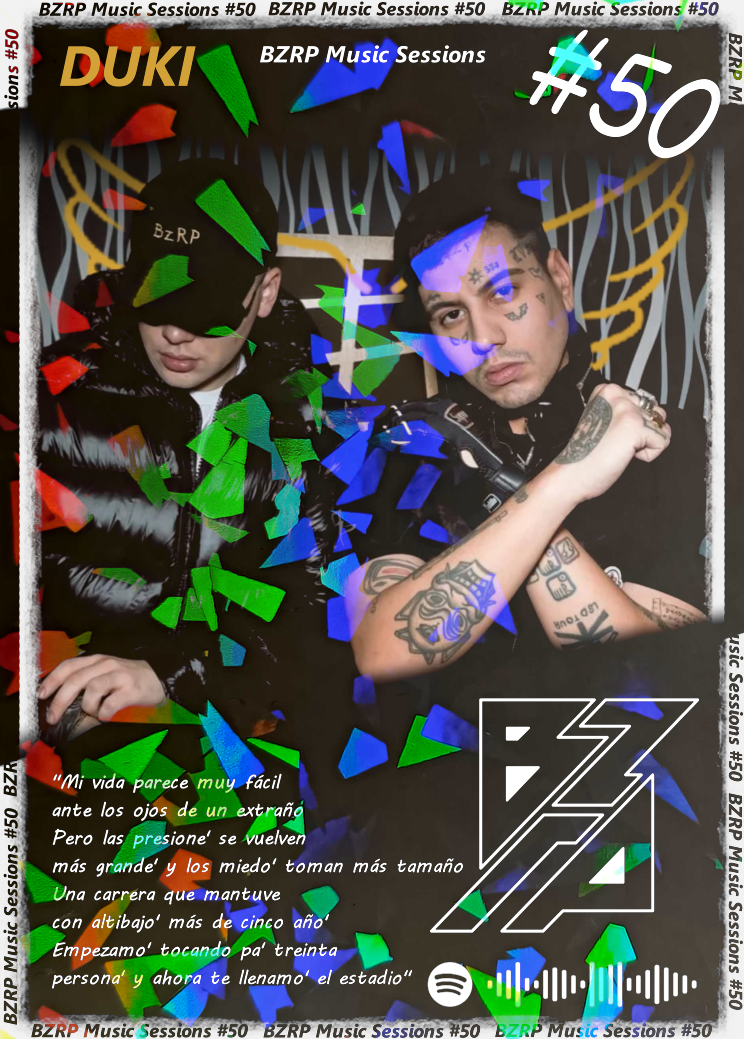 Carta BZRP #50 (Bizarrap y Duki) | Edición Coleccionable