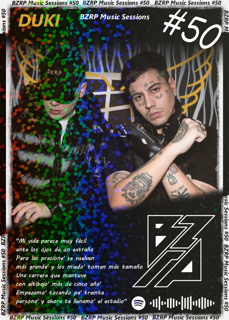Carta BZRP #50 (Bizarrap y Duki) | Edición Coleccionable