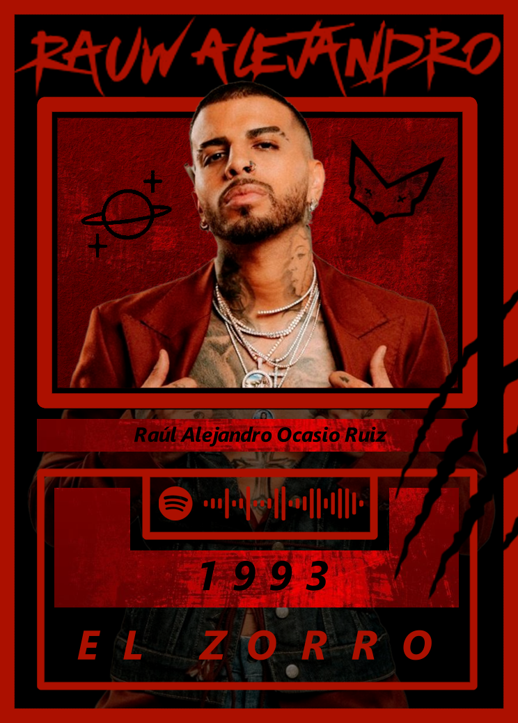 Carta Rauw Alejandro | Edición Coleccionable