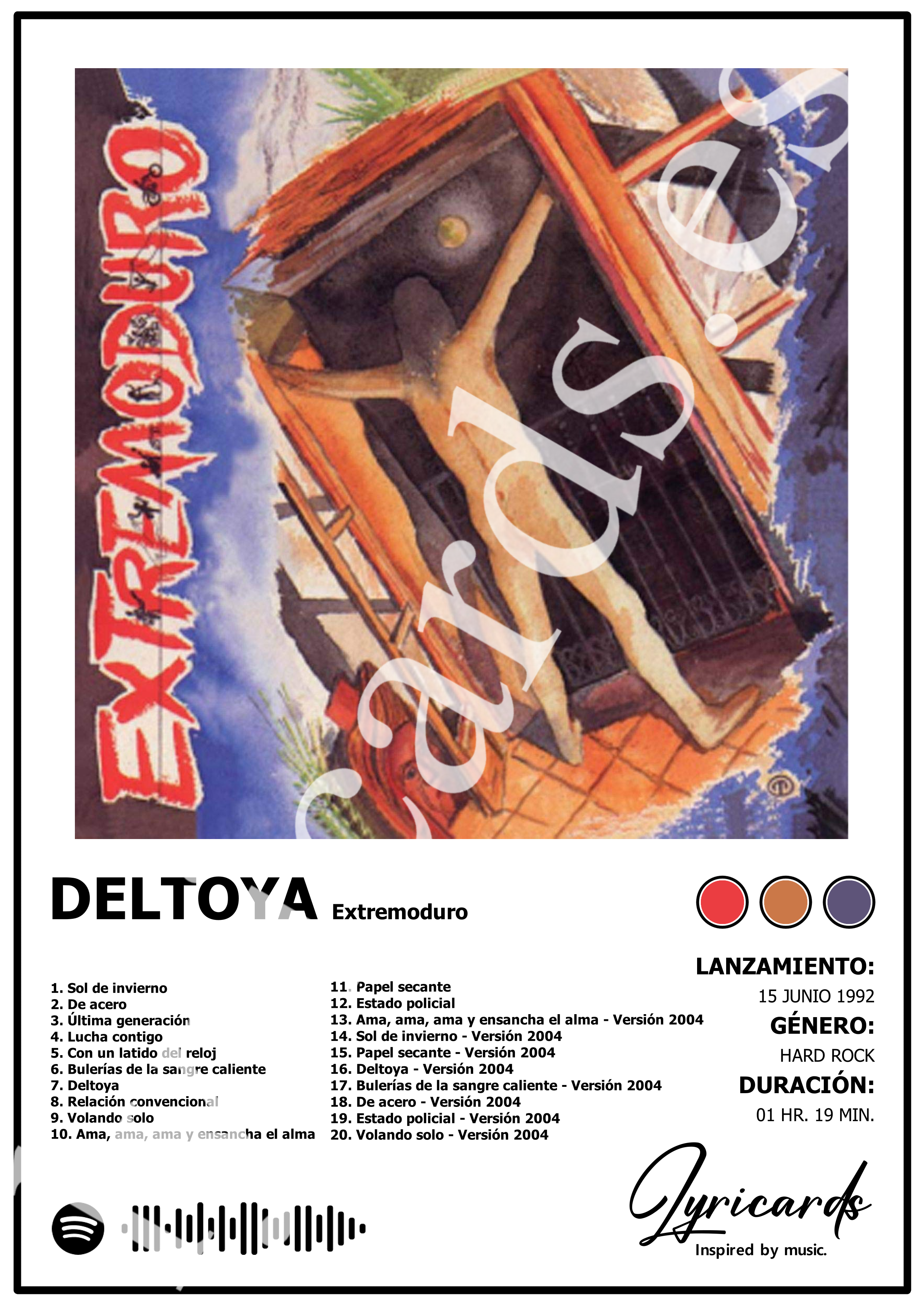 Lámina A4 - Deltoya - Extremoduro