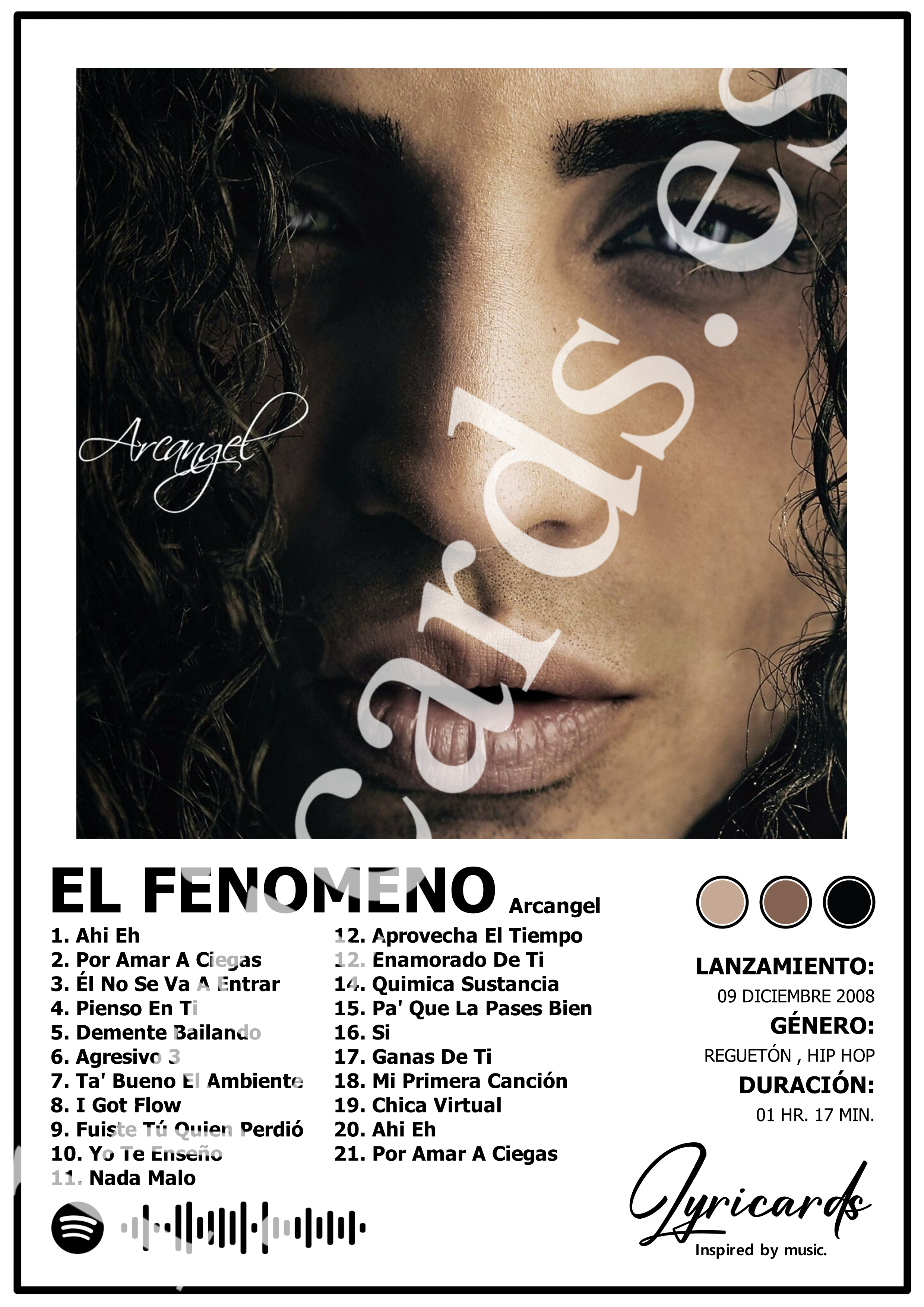 Lámina A4 - El Fenomeno - Arcangel