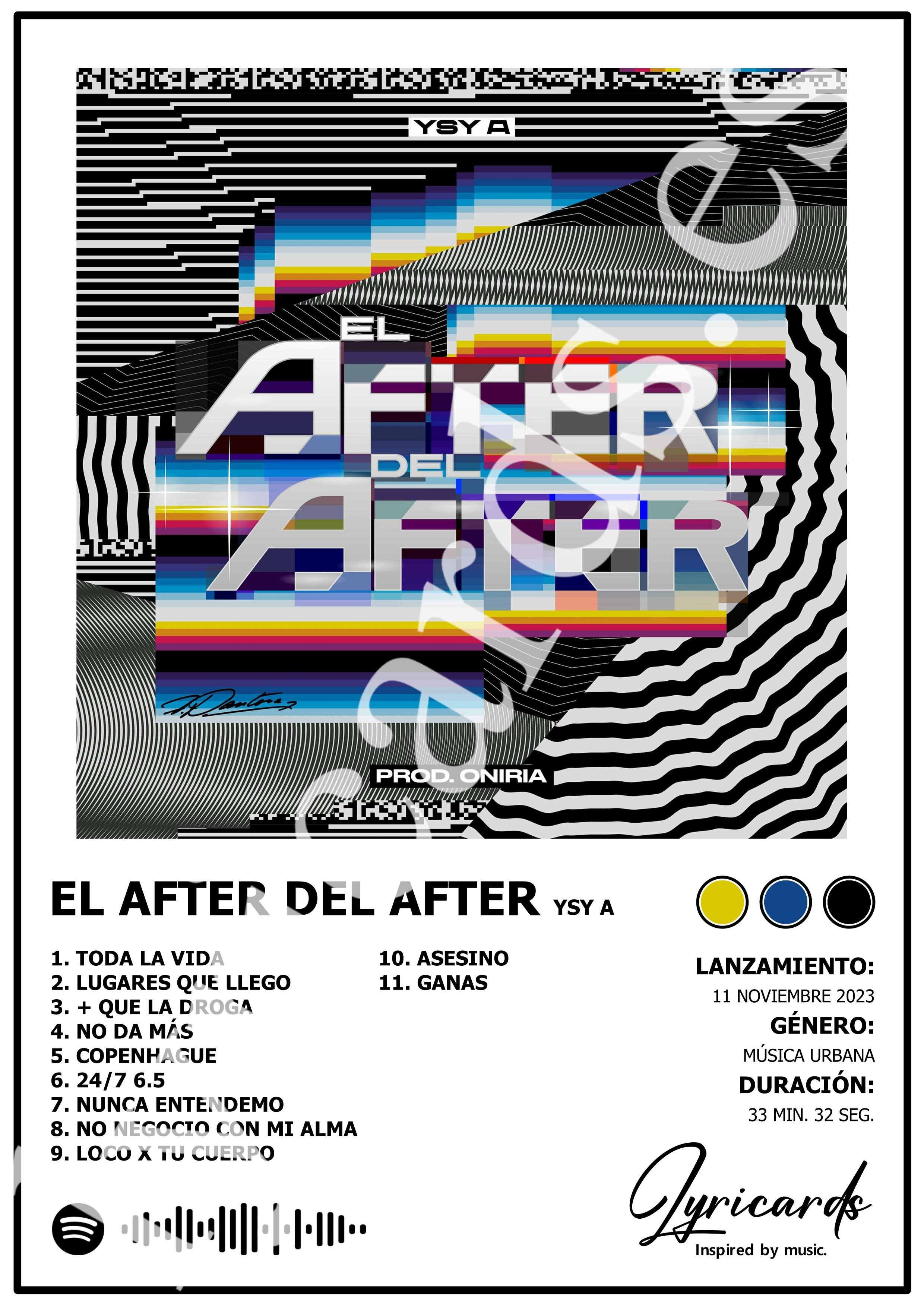Lámina A4 - El After del After - YSY A