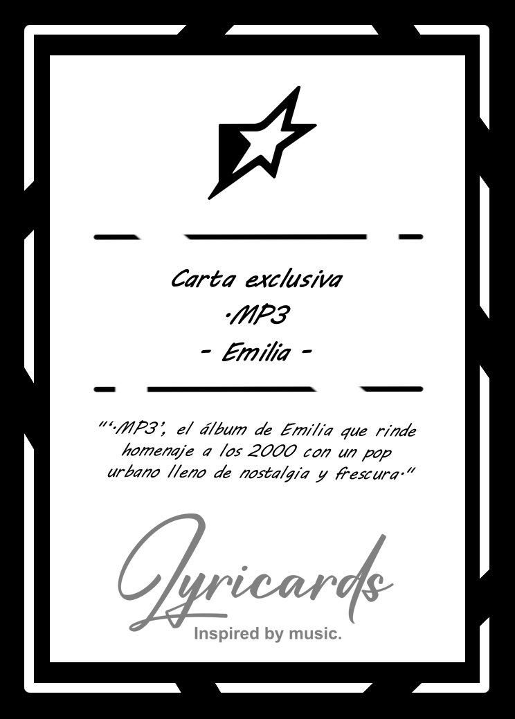 Carta .MP3 de EMILIA MERNES | Edición Coleccionable