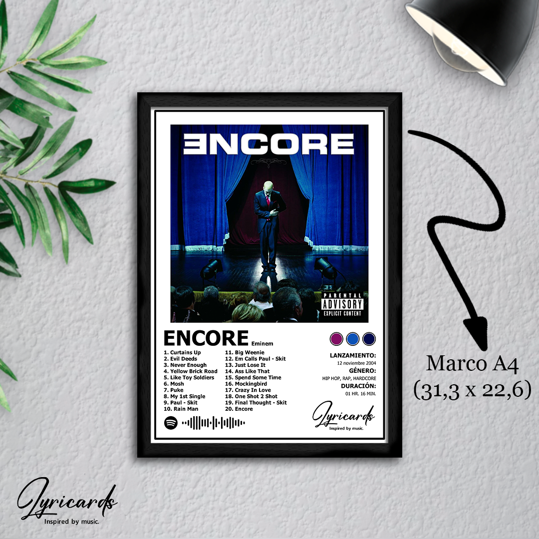 Lámina A4 - Encore - Eminem