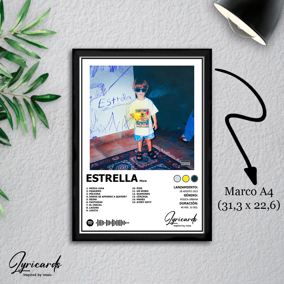 Lámina A4 - Estrella - Mora