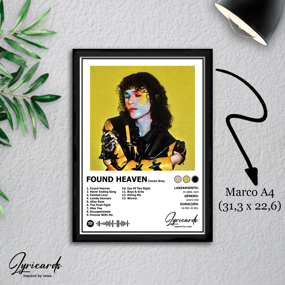 Lámina A4 - Found Heaven - Conan Gray