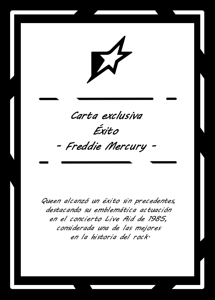 Carta FREDDIE MERCURY ÉXITO | Edición Coleccionable