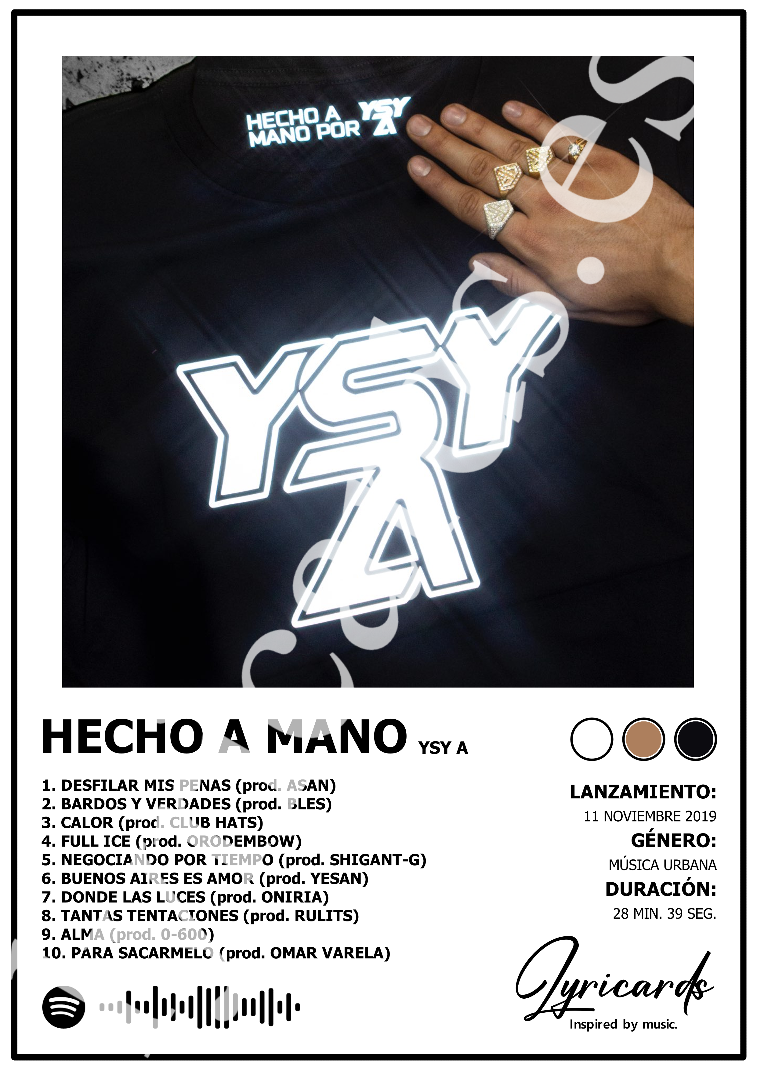 Lámina A4 - Hecho a Mano - YSY A