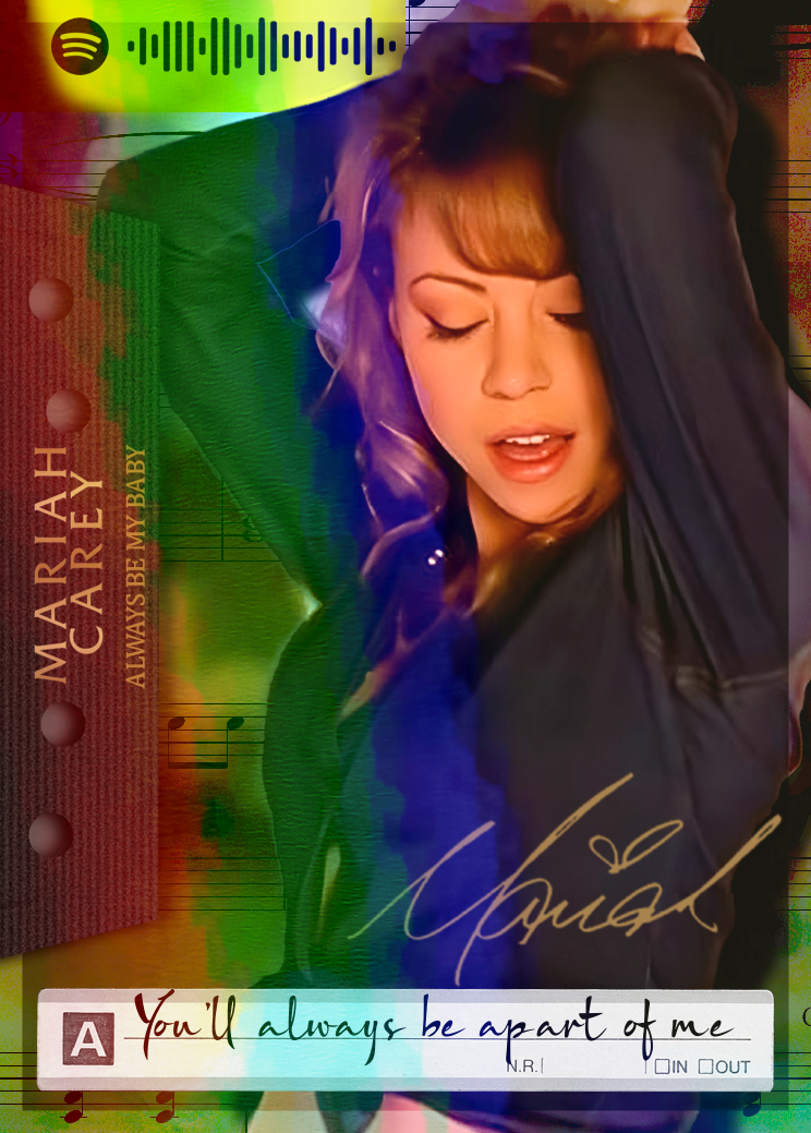 Carta Always Be My Baby de Mariah Carey | Edición Coleccionable