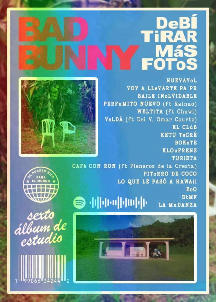 Carta DEBÍ TIRAR MÁS FOTOS de BAD BUNNY | Edición Coleccionable
