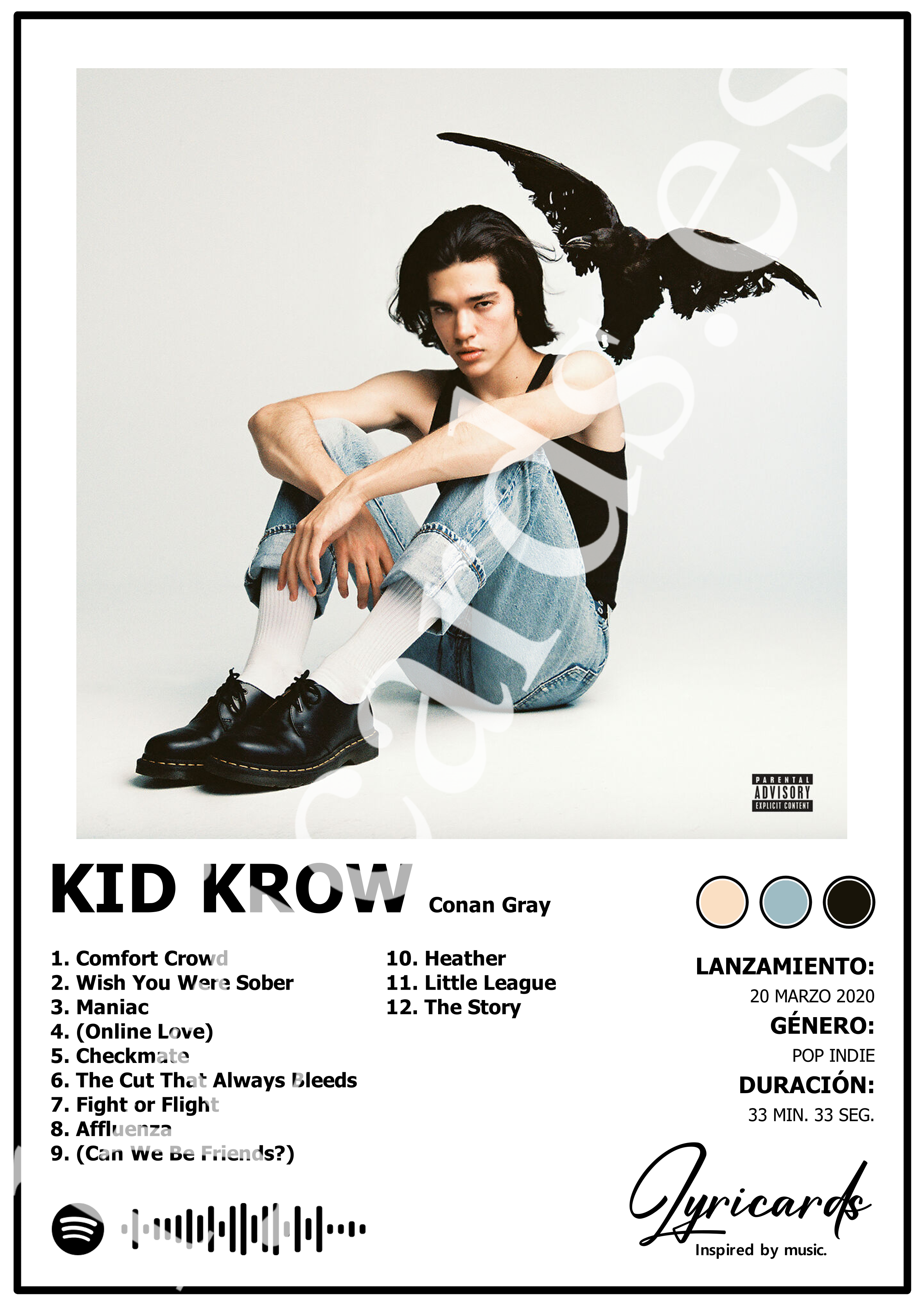 Lámina A4 - Kid Krow - Conan Gray