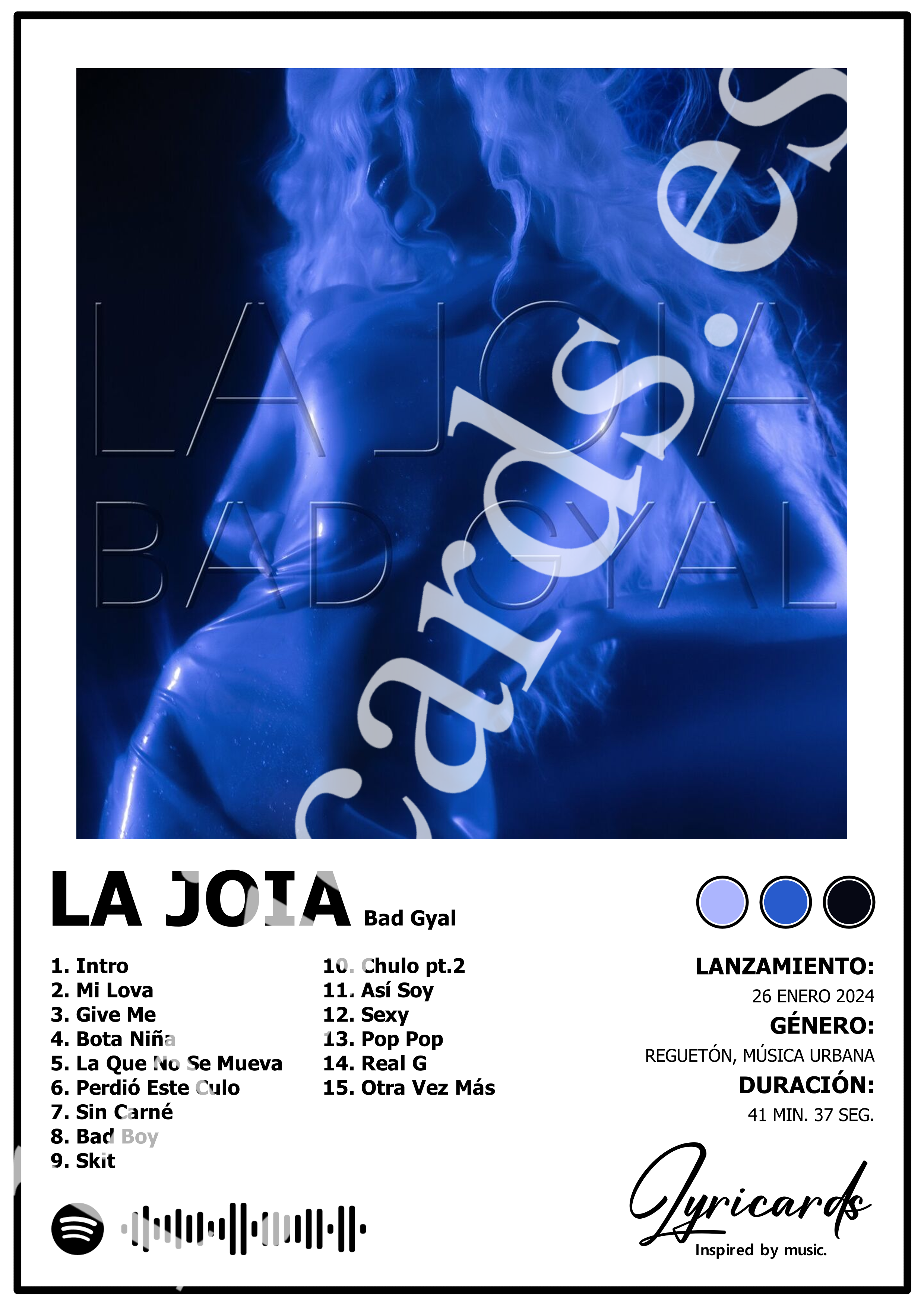 Lámina A4 - La Joia - Bad Gyal