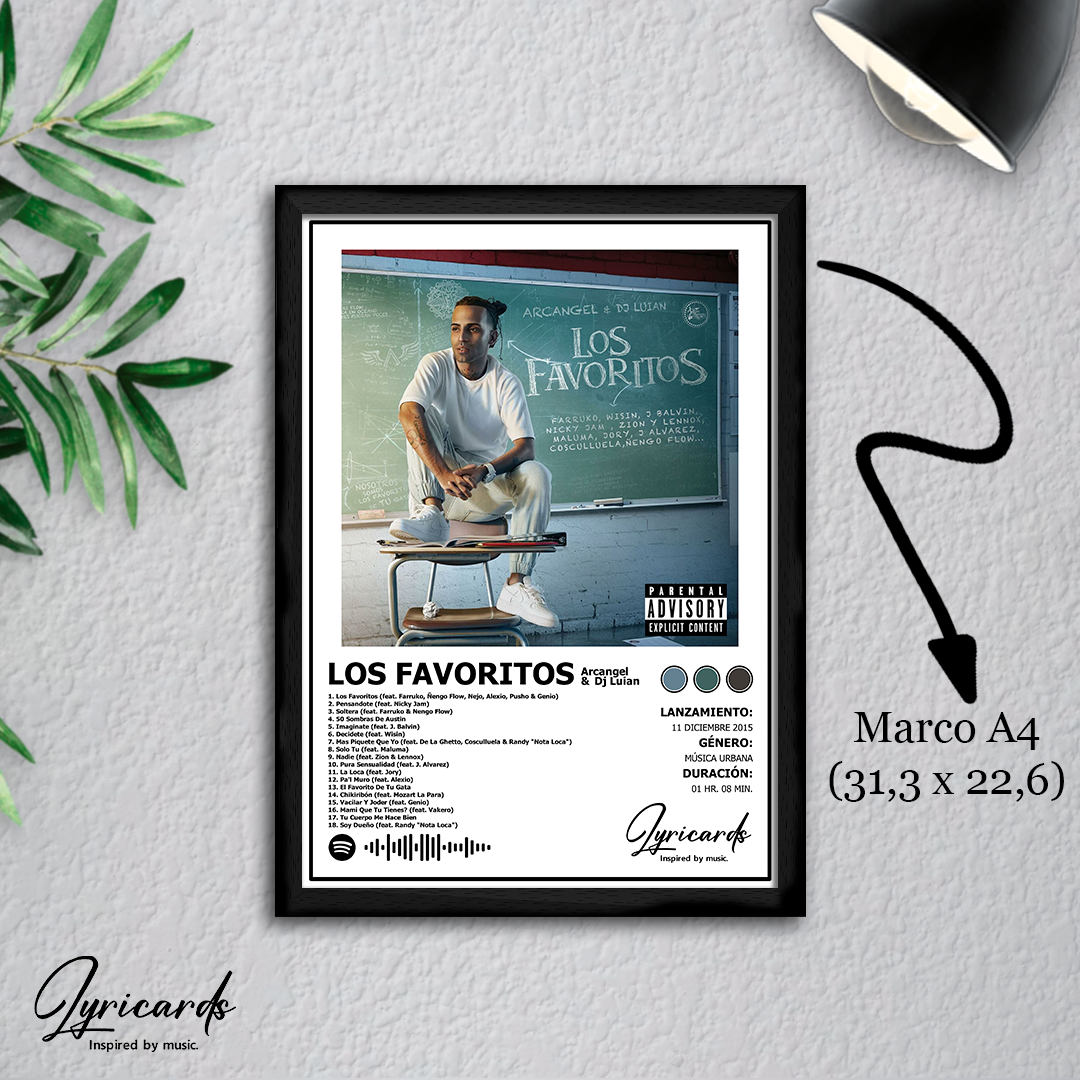 Lámina A4 - Los Favoritos - Arcangel