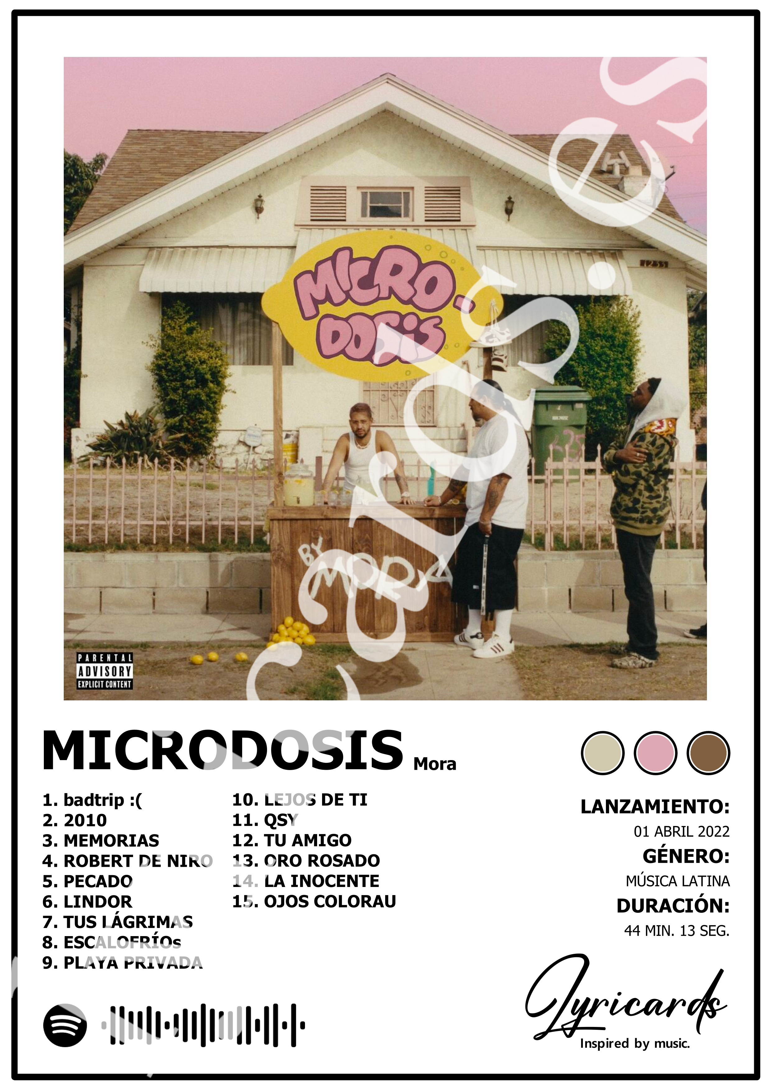 Lámina A4 - Microdosis - Mora