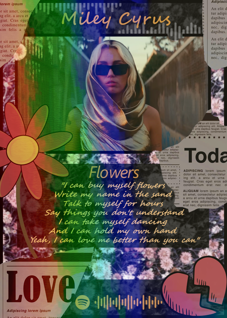 Carta Flowers de Miley Cyrus | Edición Coleccionable