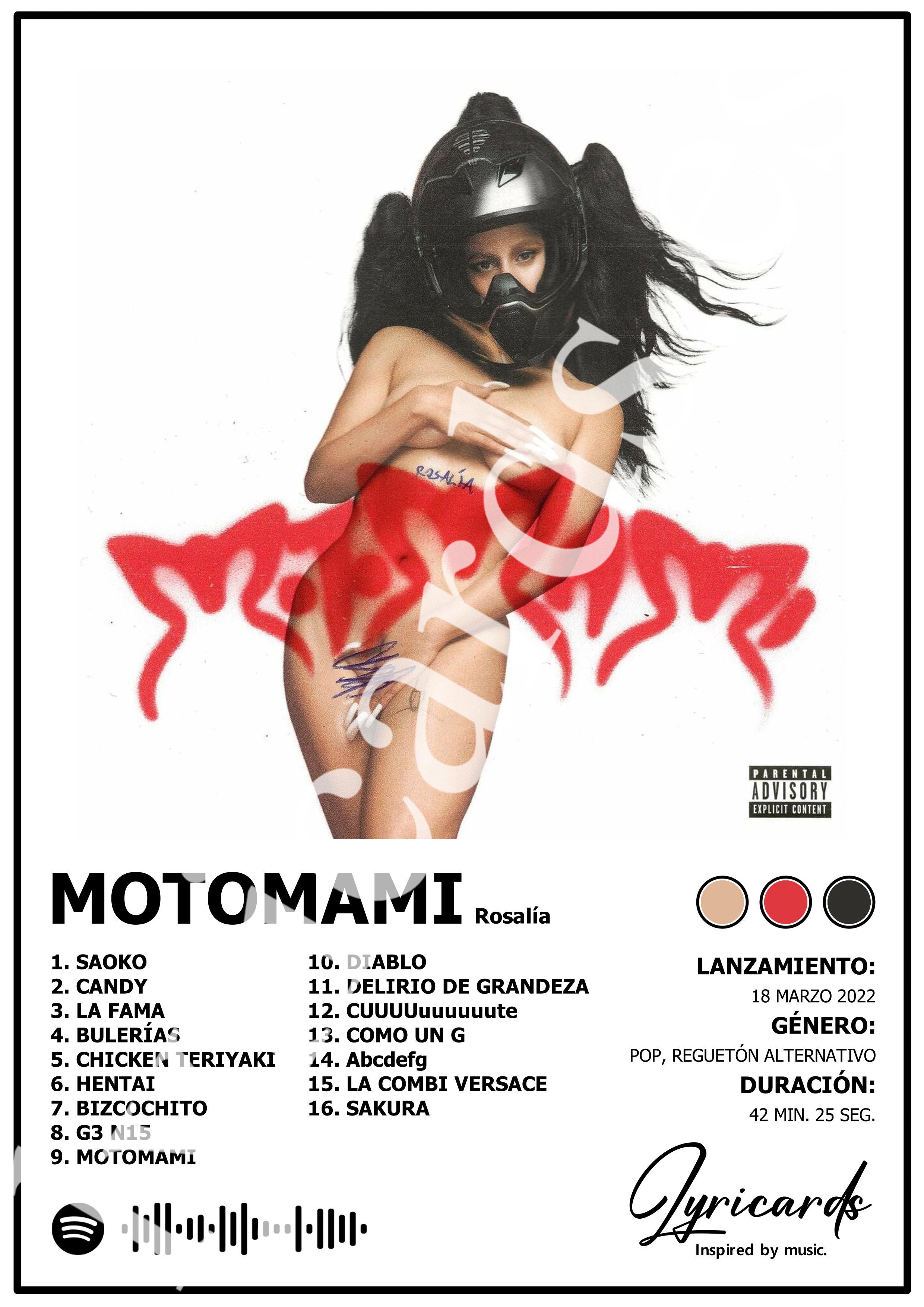 Lámina A4 - Motomami - Rosalía