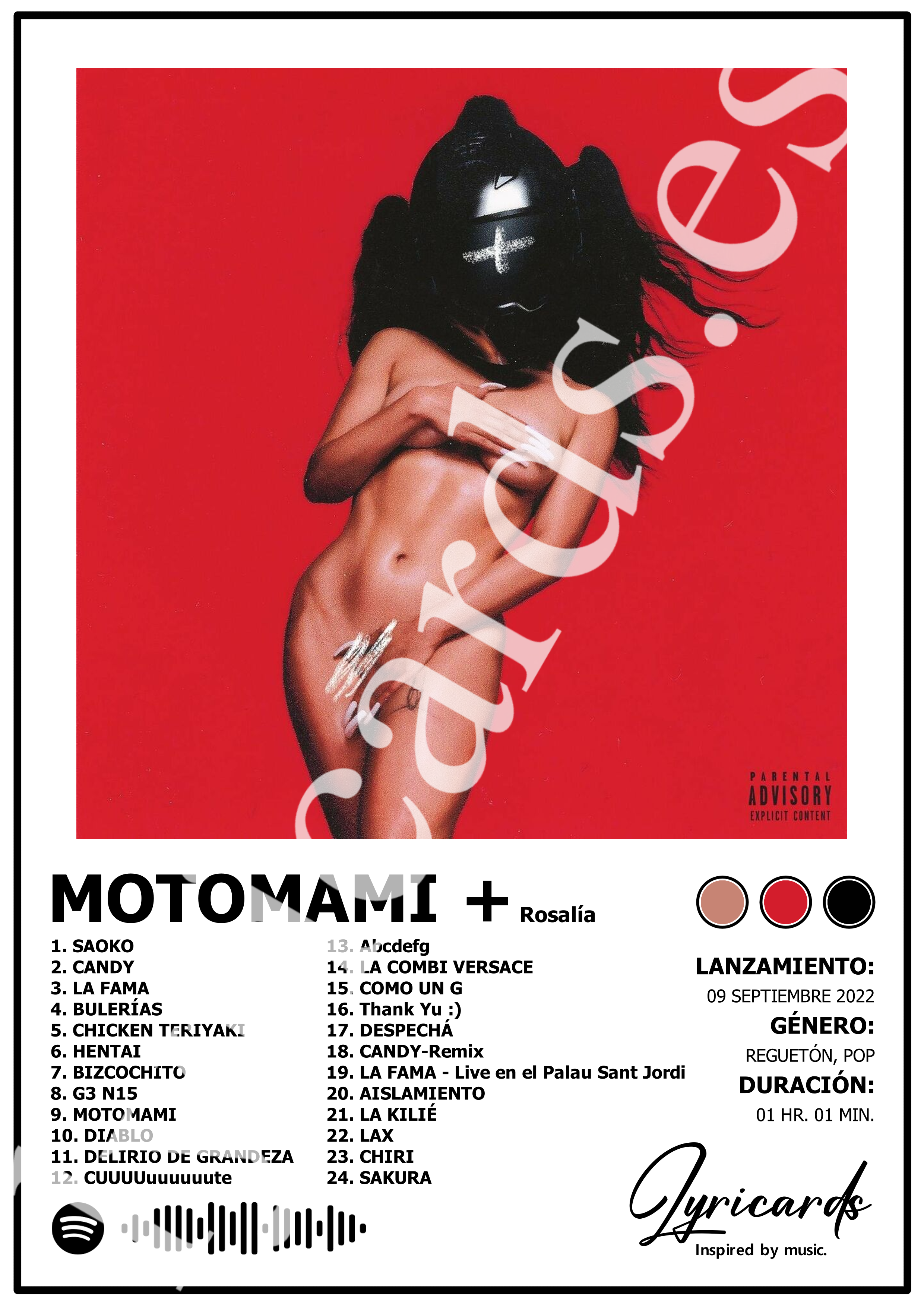 Lámina A4 - Motomami+ - Rosalía