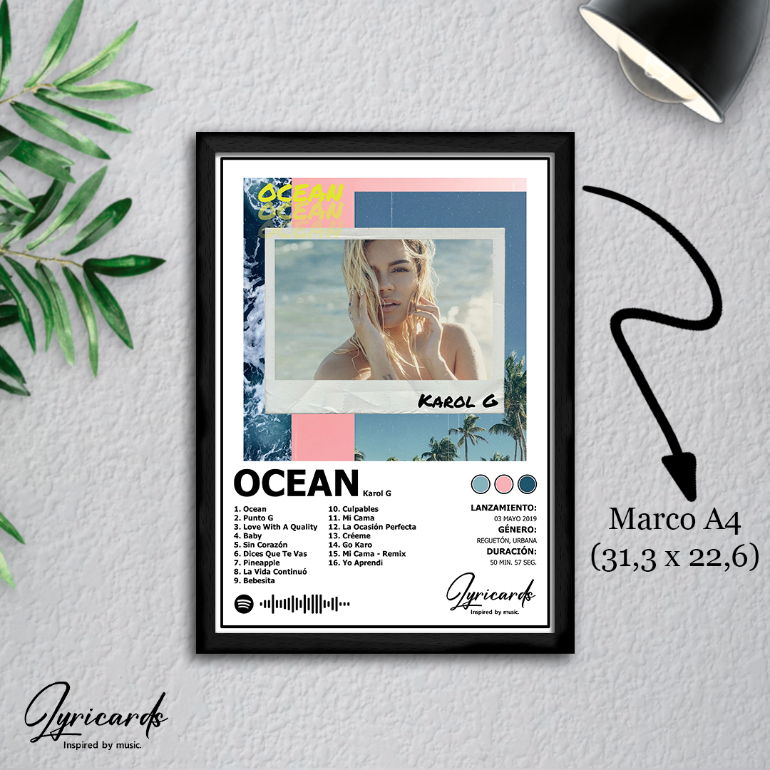 Lámina A4 - Ocean - Karol G