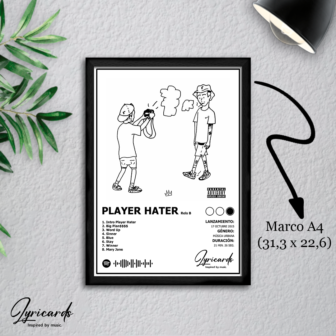 Lámina A4 - Player Hater - Rels B