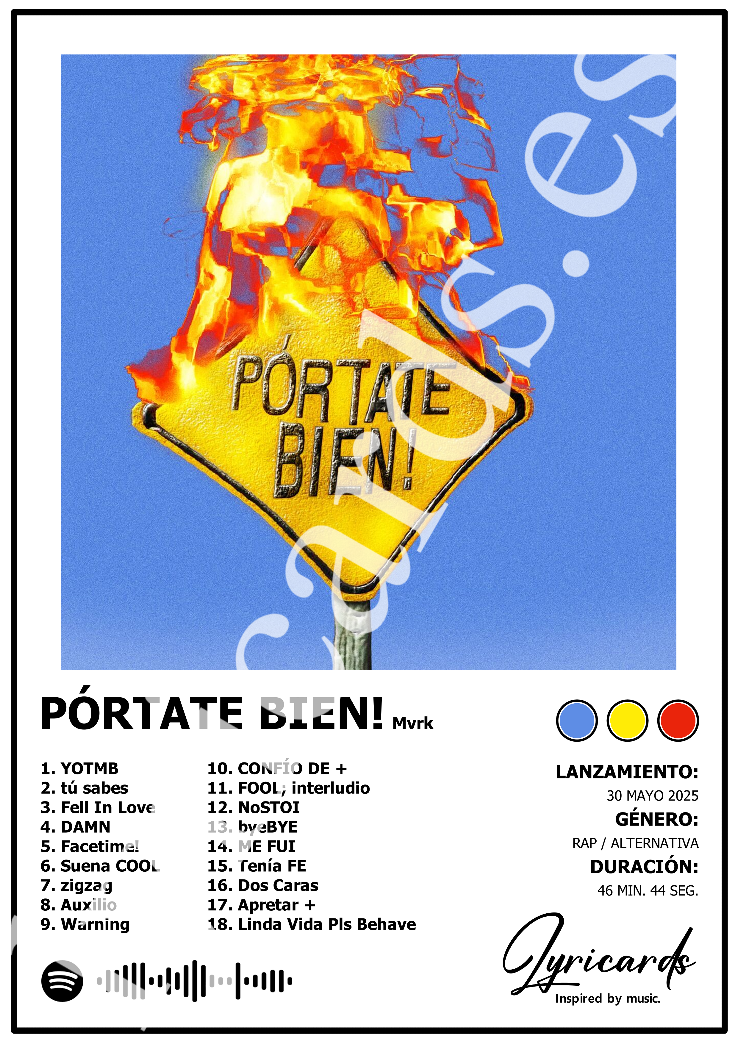 Lámina A4 - Pórtate bien - Mvrk