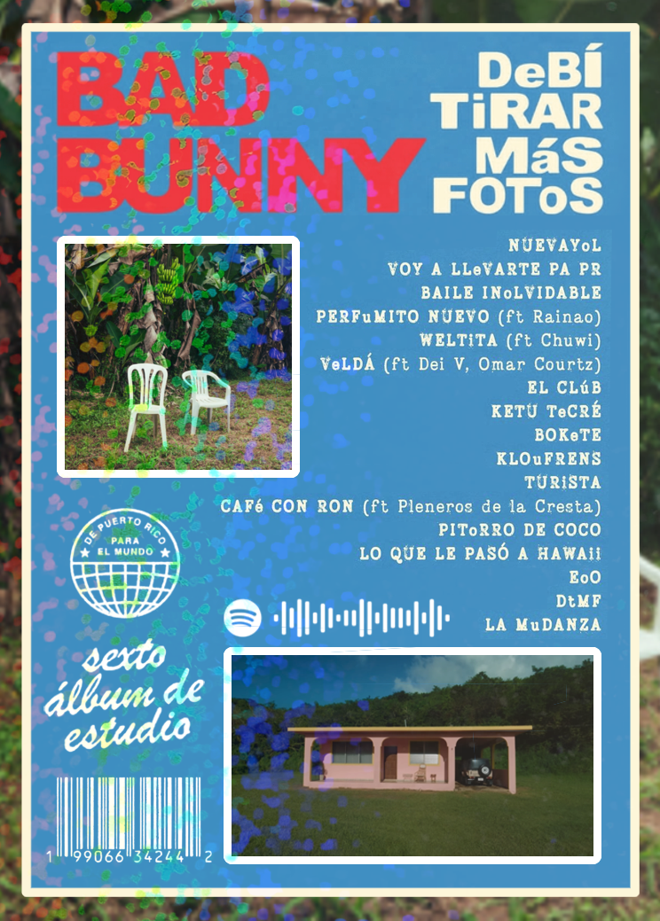 Carta DEBÍ TIRAR MÁS FOTOS de BAD BUNNY | Edición Coleccionable