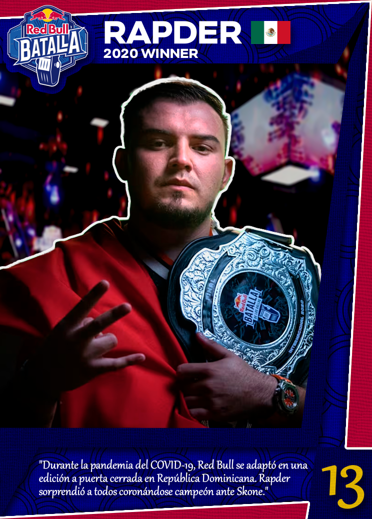 Rapder Red Bull Batalla 2020 | Edición Coleccionable