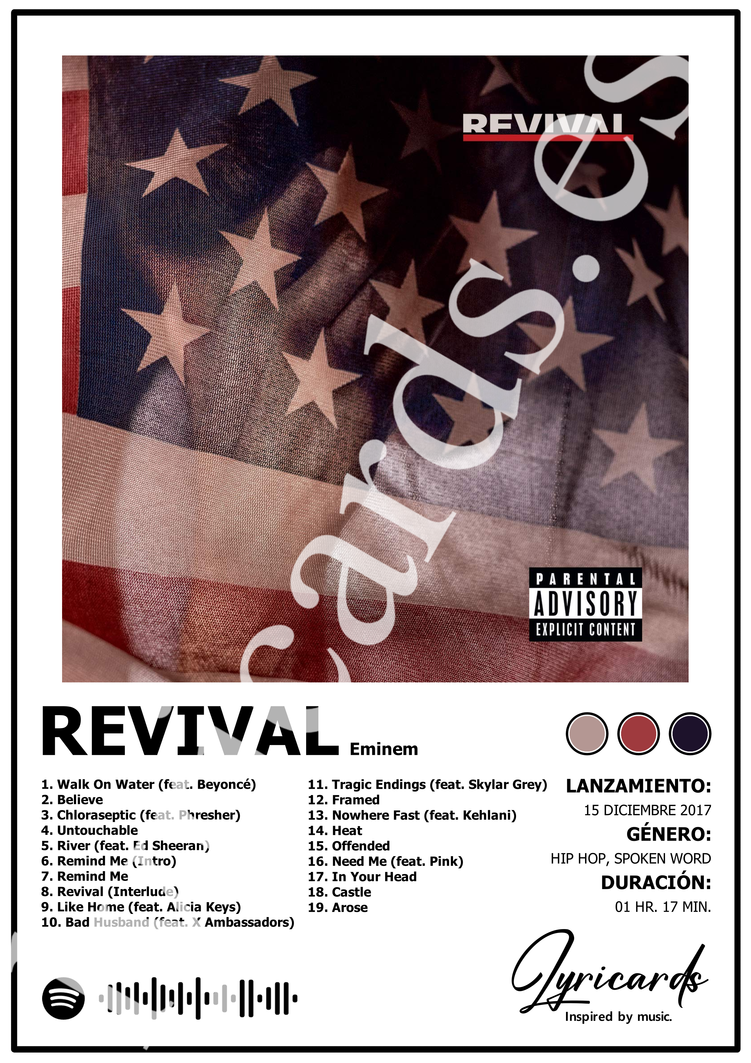 Lámina A4 - Revival - Eminem