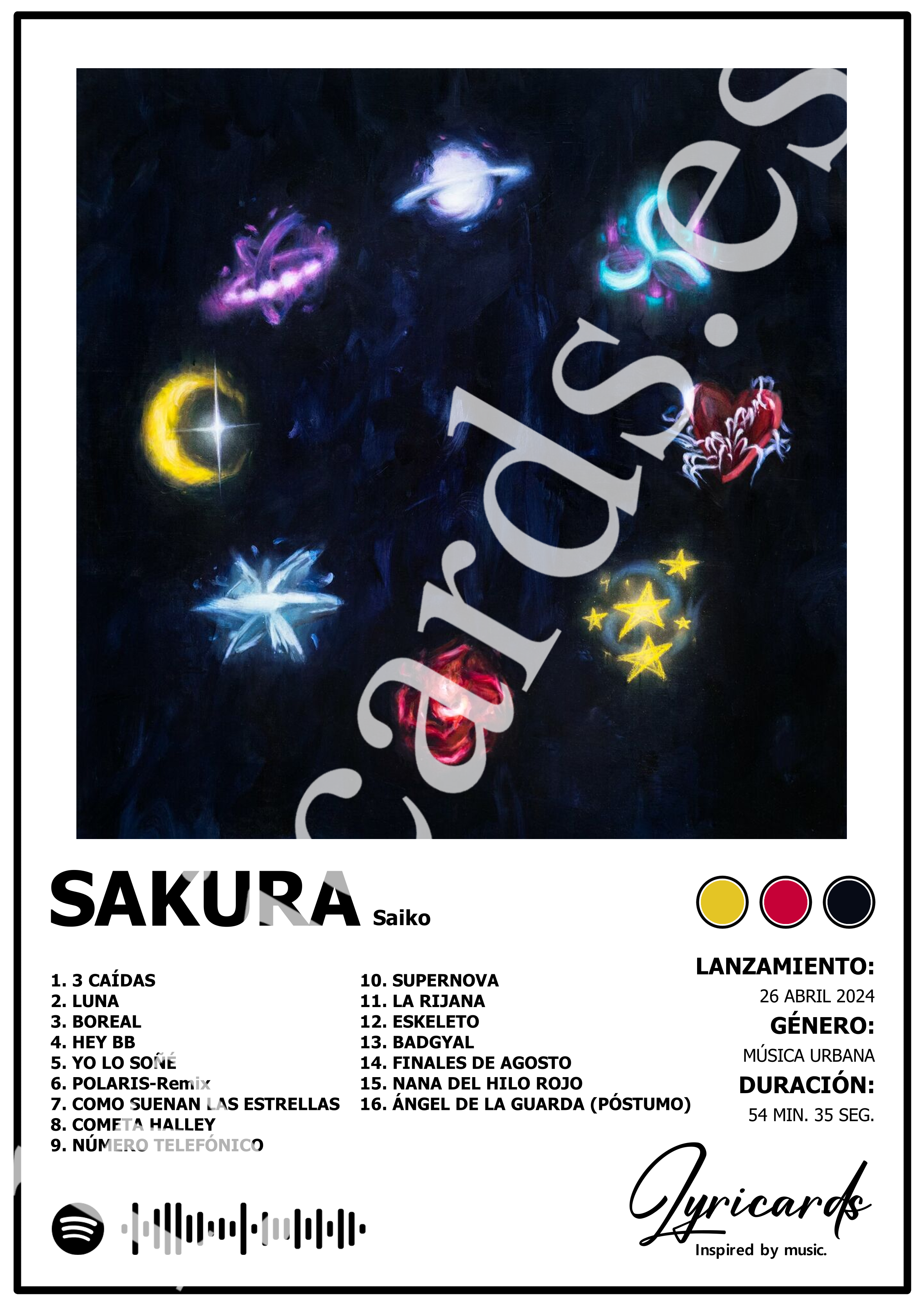 Lámina A4 - Sakura - Saiko
