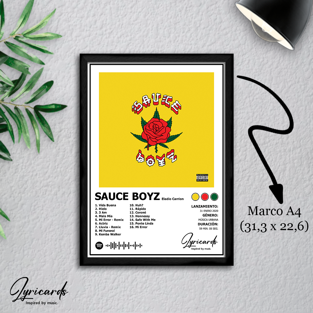 Lámina A4 - Sauce Boyz - Eladio Carrión