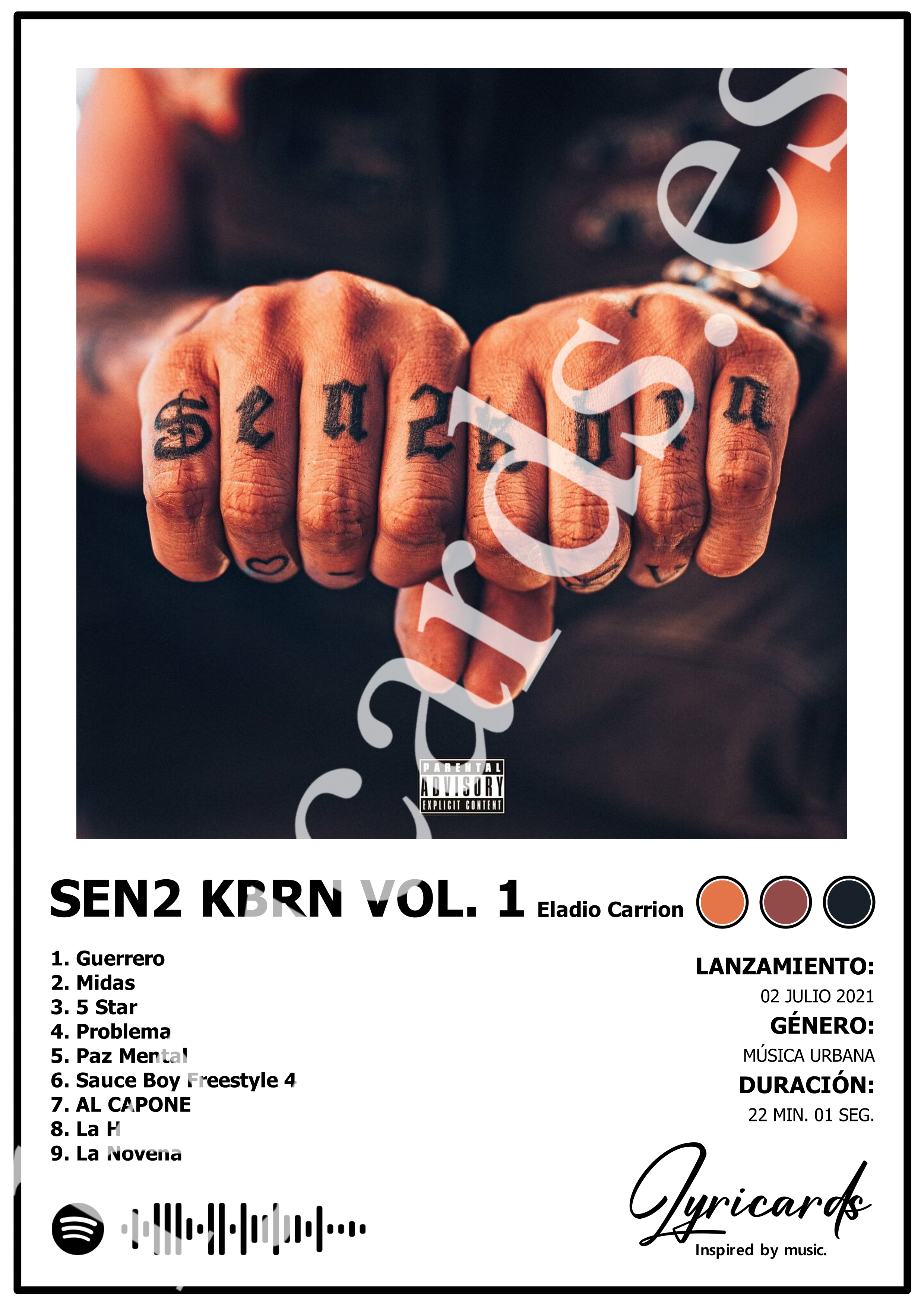 Lámina A4 - SEN2 KBRN VOL. 1 - Eladio Carrión