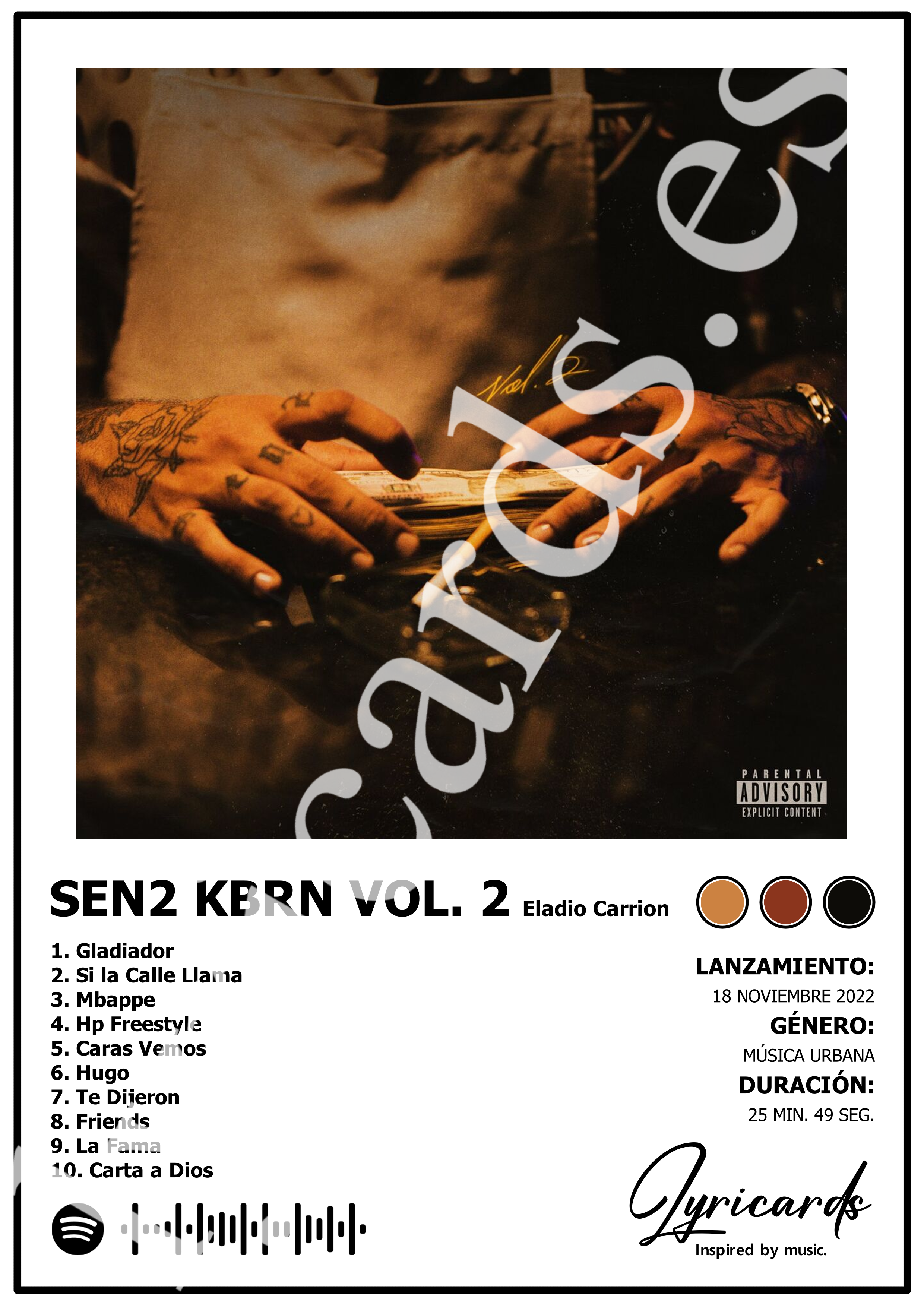 Lámina A4 - SEN2 KBRN VOL. 2 - Eladio Carrión