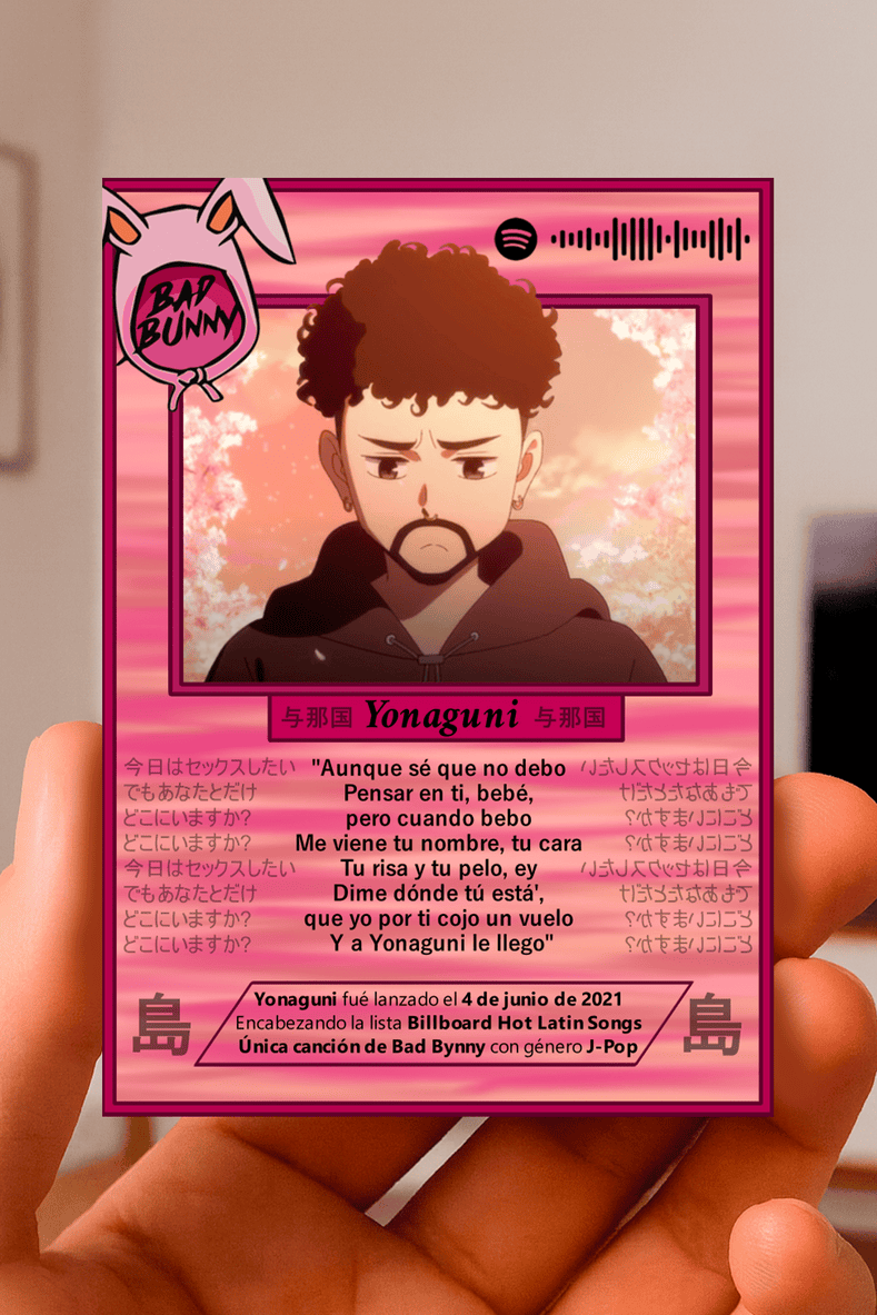 Carta YONAGUNI de BAD BUNNY | Edición Coleccionable