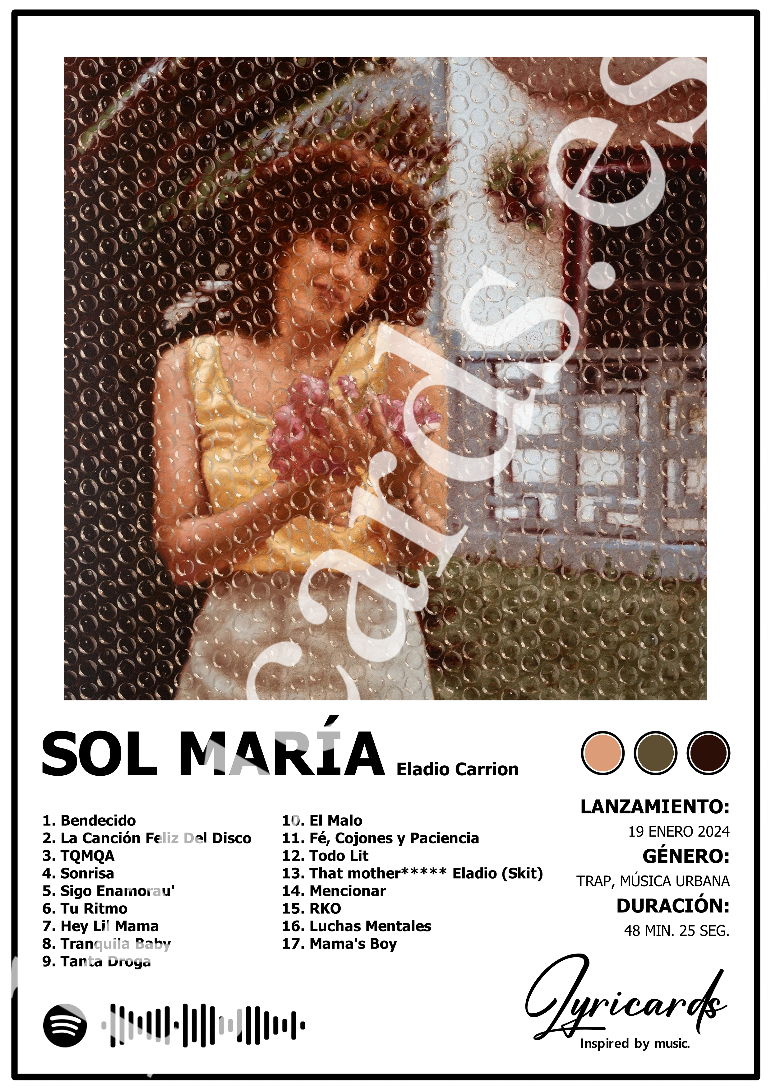 Lámina A4 - Sol María - Eladio Carrión