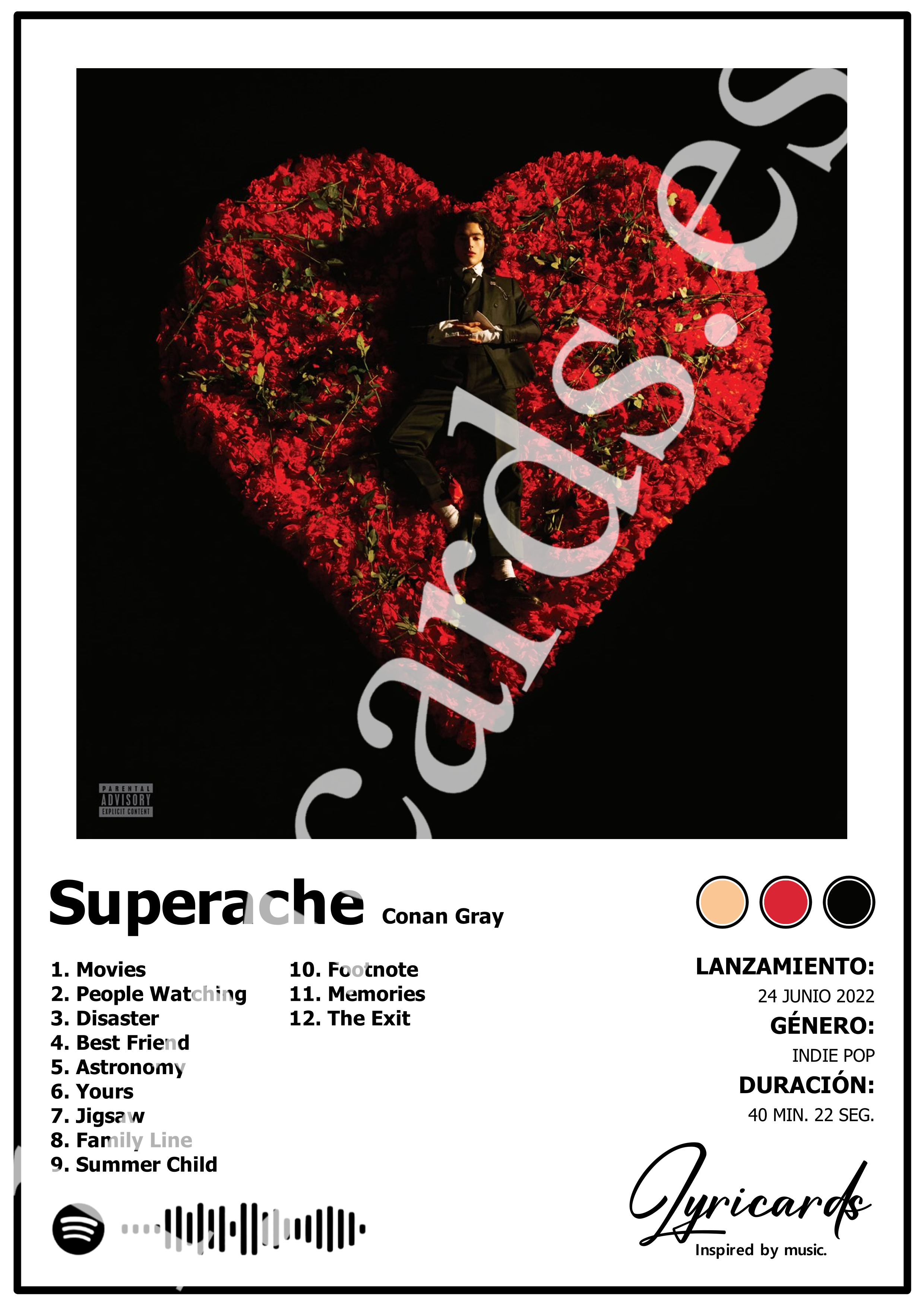 Lámina A4 - Superache - Conan Gray
