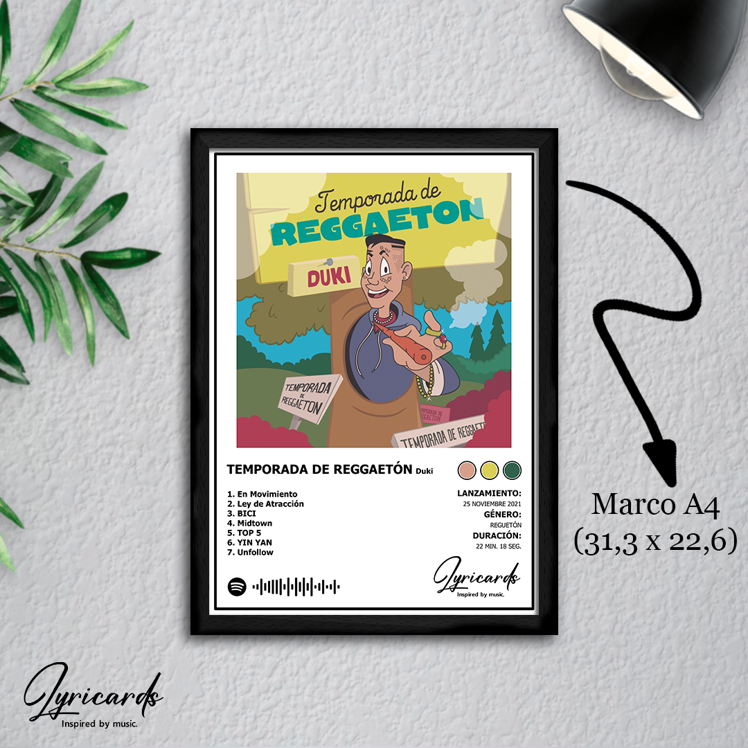Lámina A4 - Temporada de Reggaetón - Duki