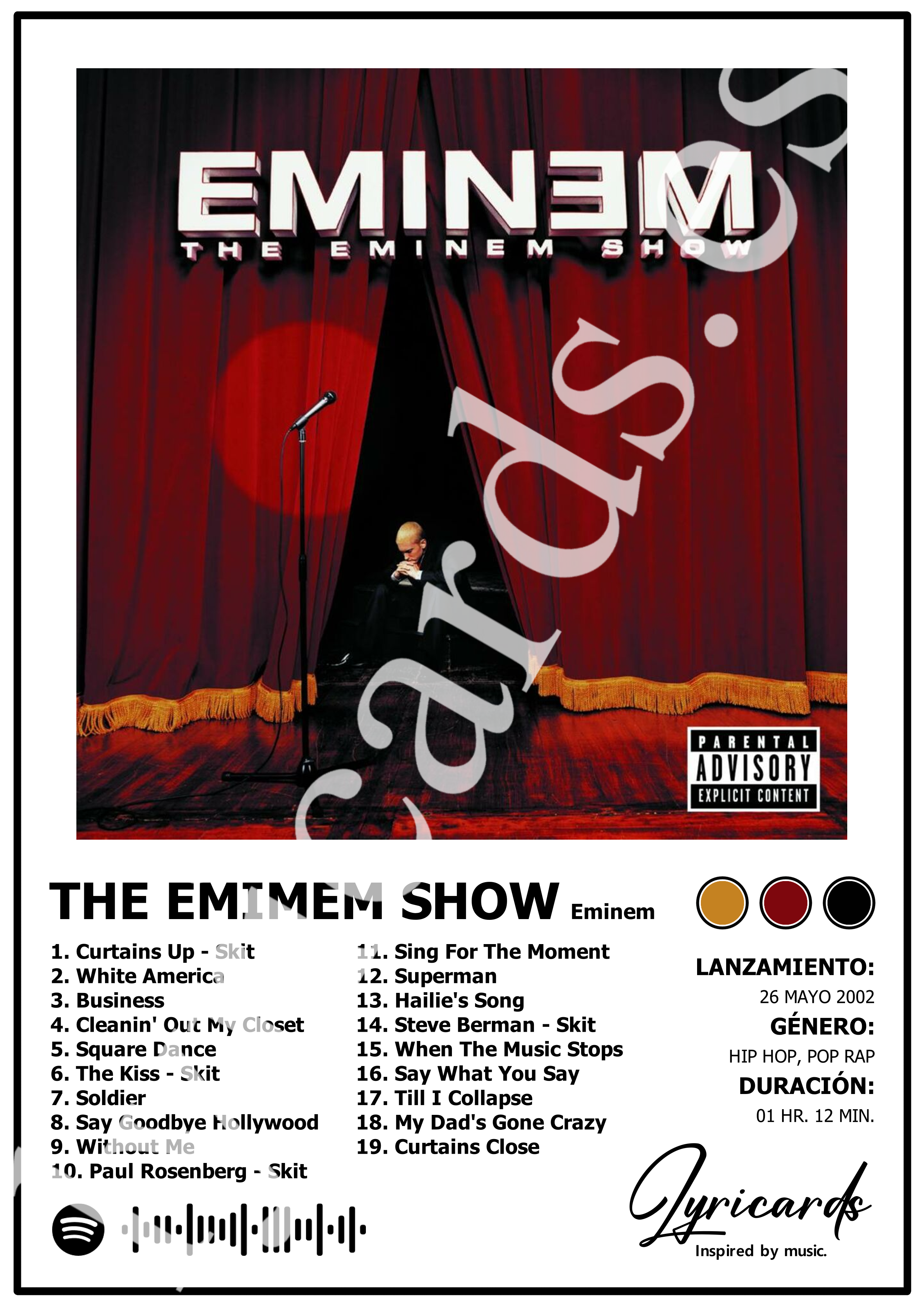 Lámina A4 - The Eminem Show - Eminem
