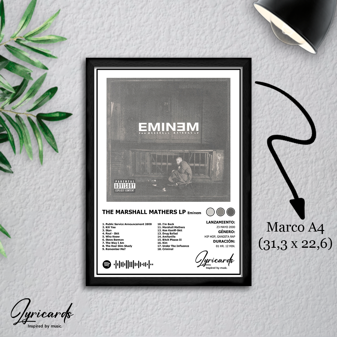 Lámina A4 - The Marshall Mathers LP - Eminem