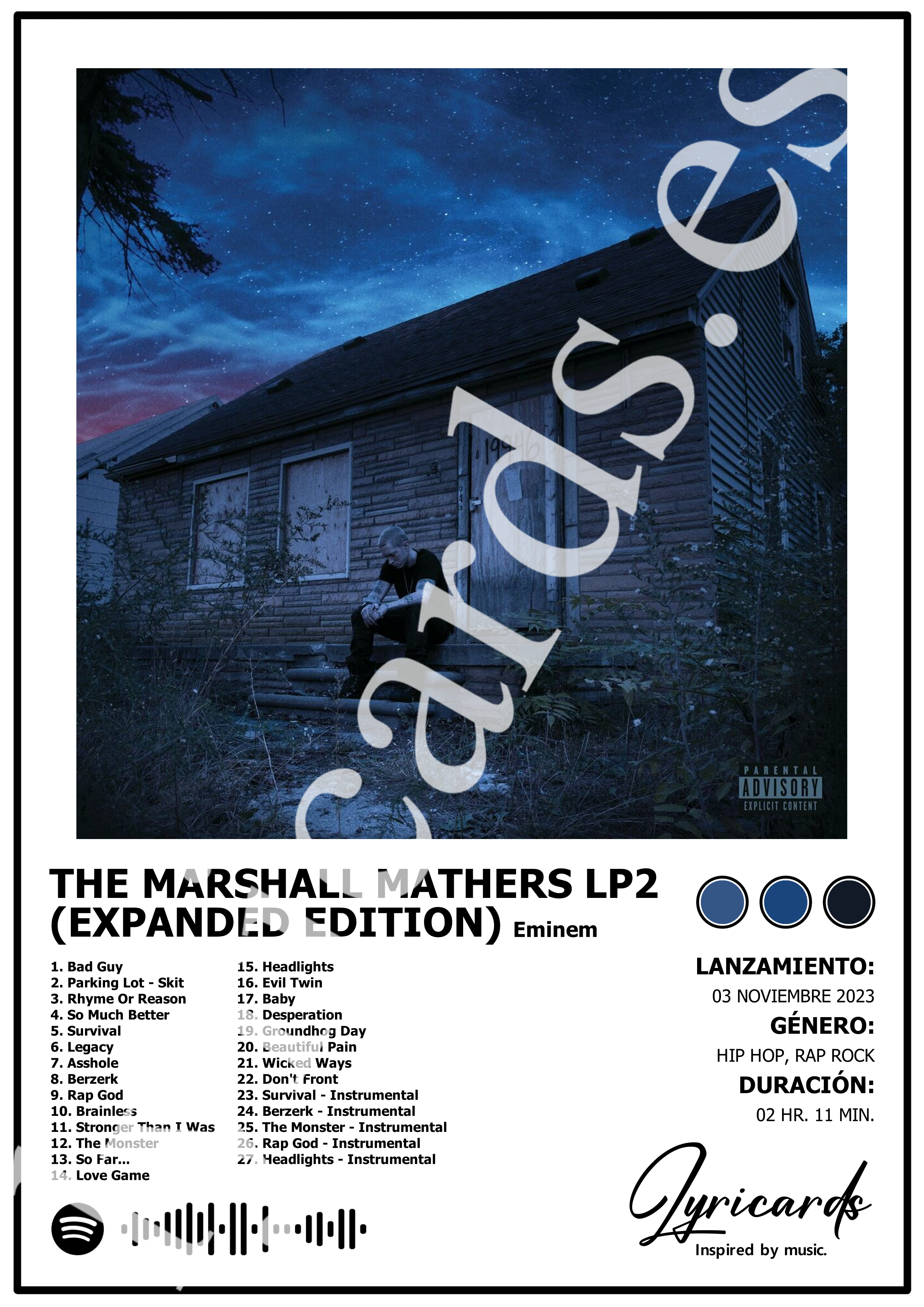 Lámina A4 - The Marshall Mathers LP2 (Expanded Edition) - Eminem
