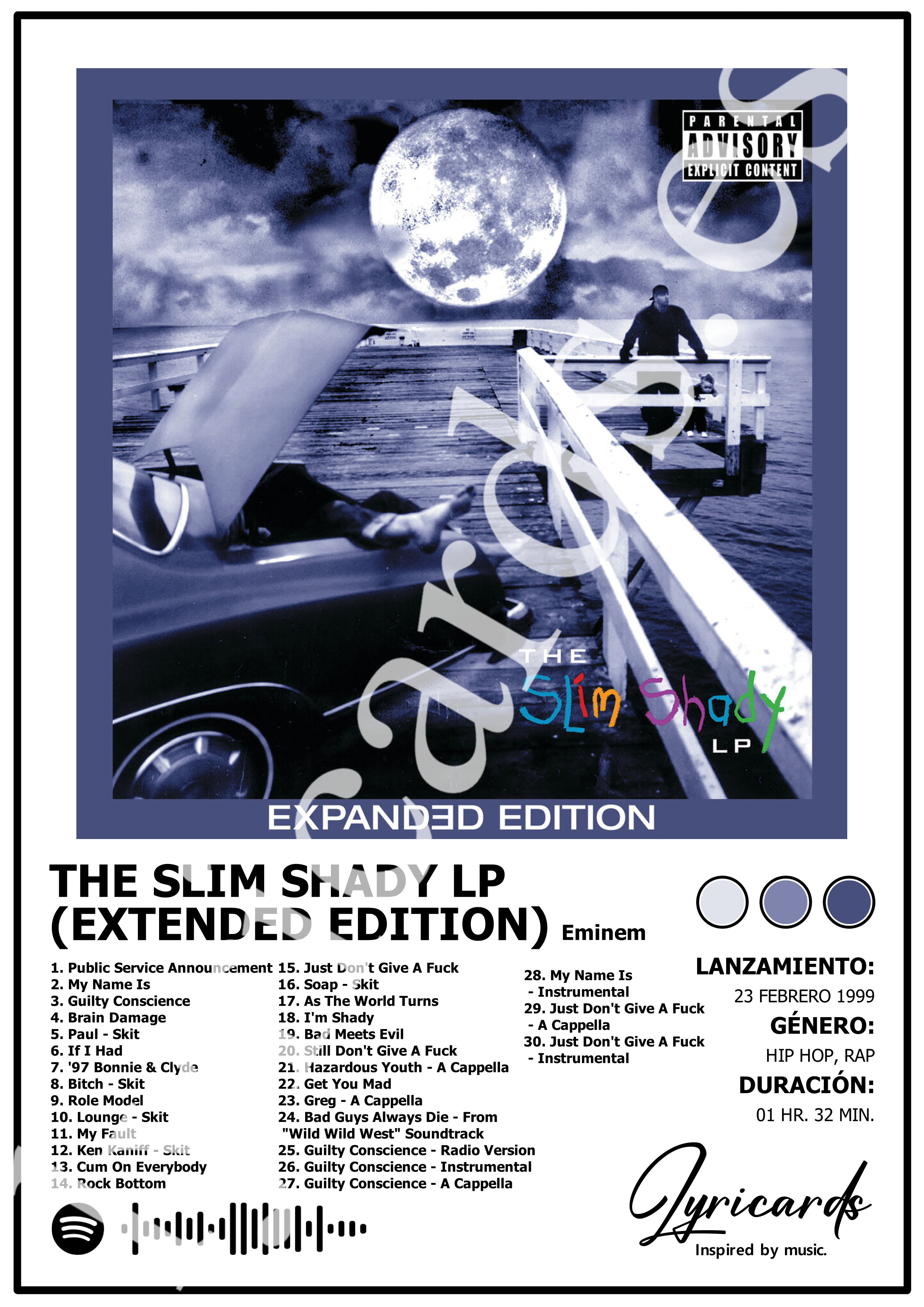 Lámina A4 - The Slim Shady LP (Expanded Edition) - Eminem