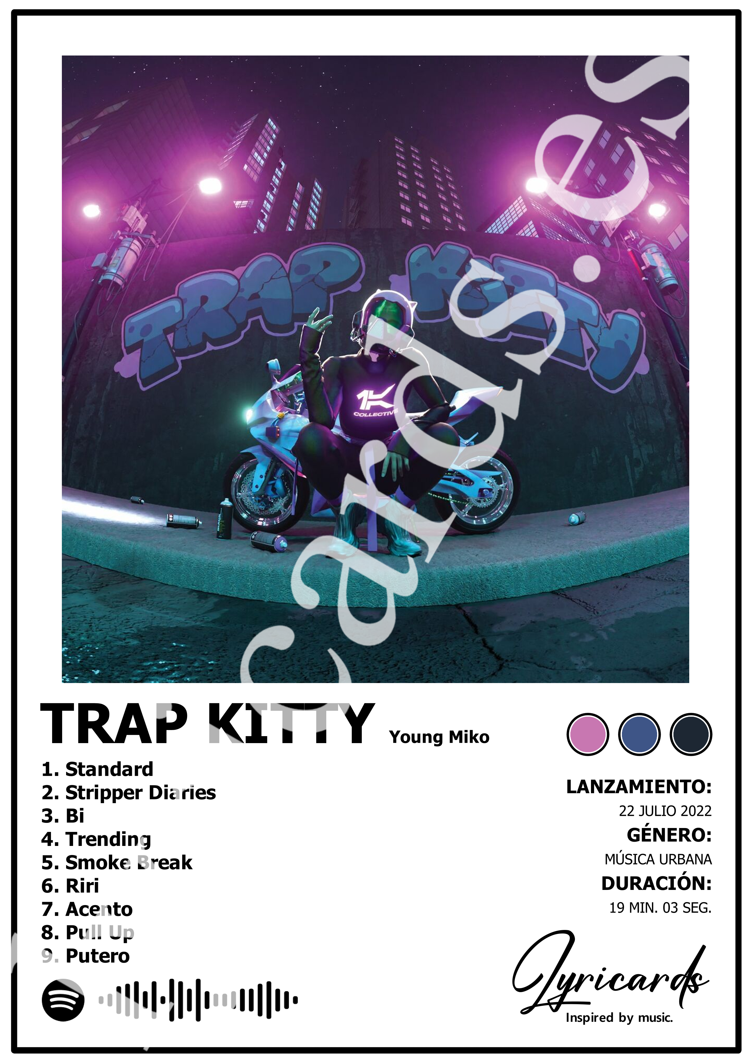 Lámina A4 - Trap Kitty - Young Miko