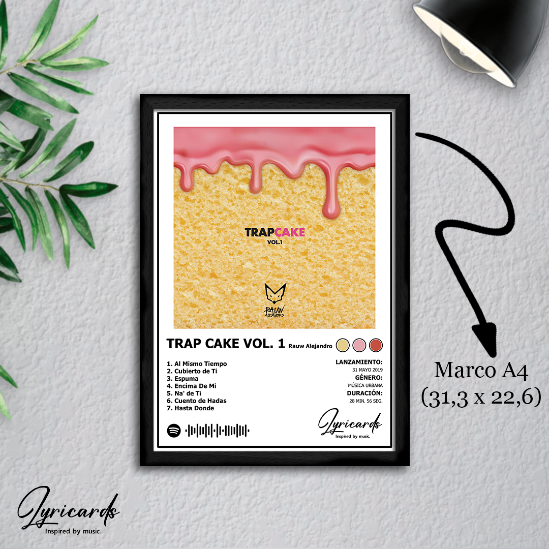 Lámina A4 - Trap Cake Vol. 1 - Rauw Alejandro