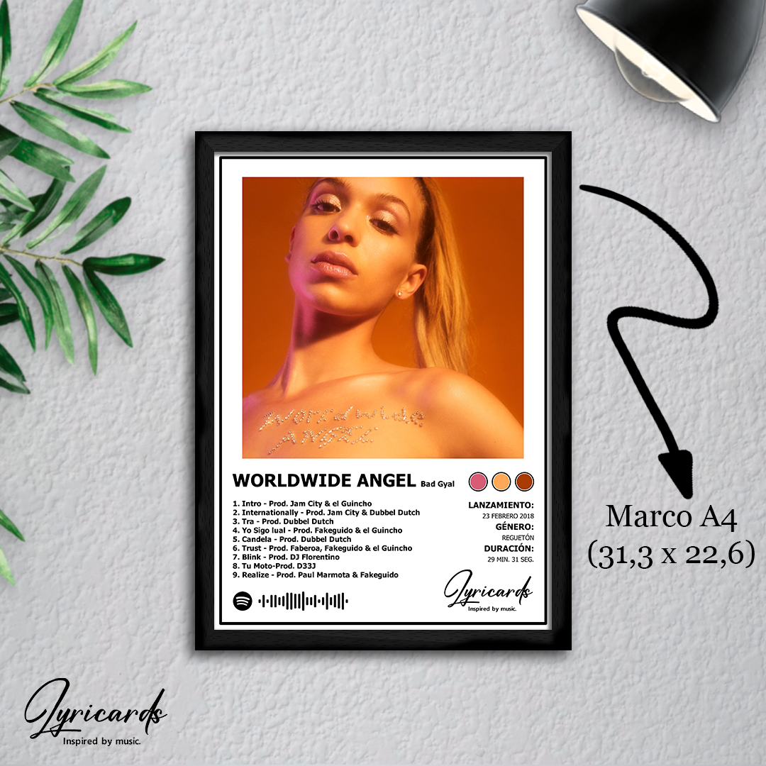 Lámina A4 - Worldwide Angel - Bad Gyal