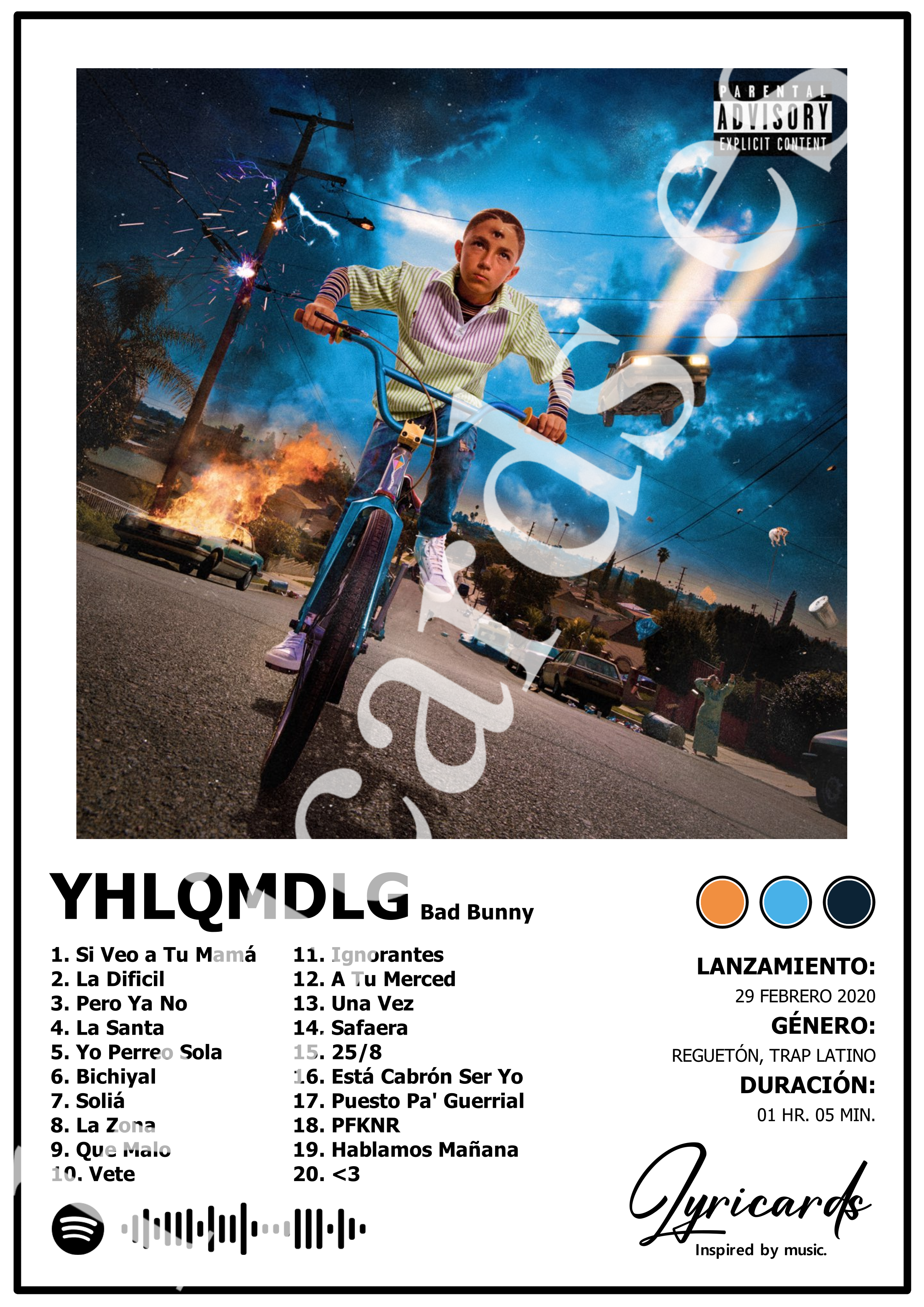 Lámina A4 - YHLQMDLG - Bad Bunny