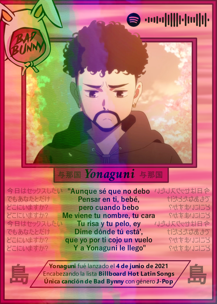 Carta YONAGUNI de BAD BUNNY | Edición Coleccionable